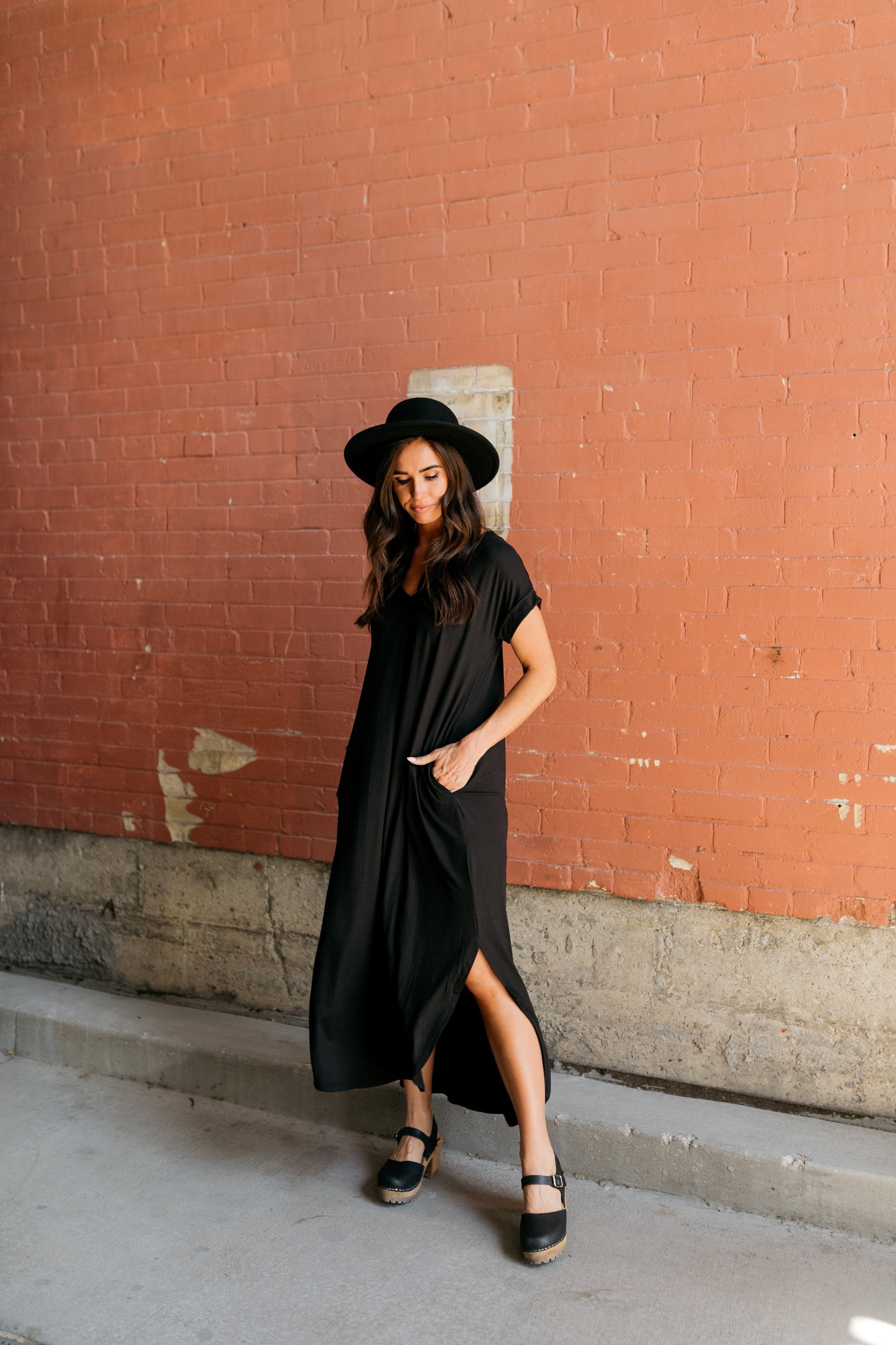 Free And Easy Maxi Dress In Black