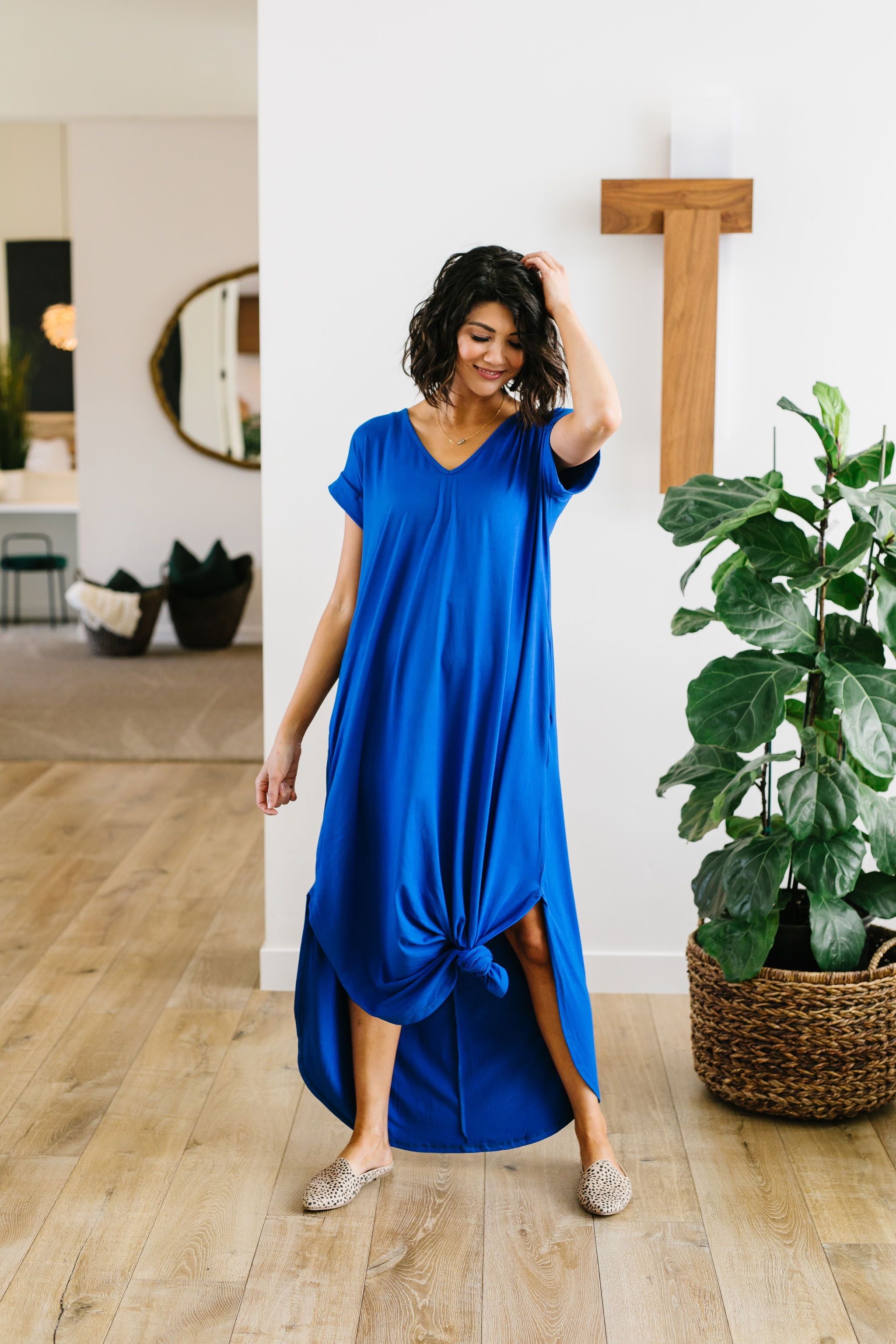 Free And Easy Maxi Dress In Royal Blue
