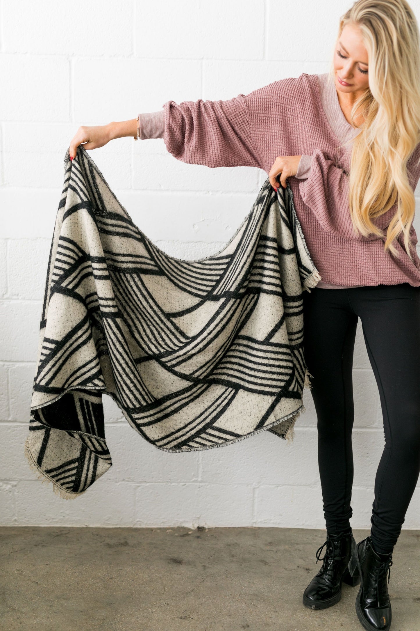 Full Tilt Fringed Scarf - ALL SALES FINAL