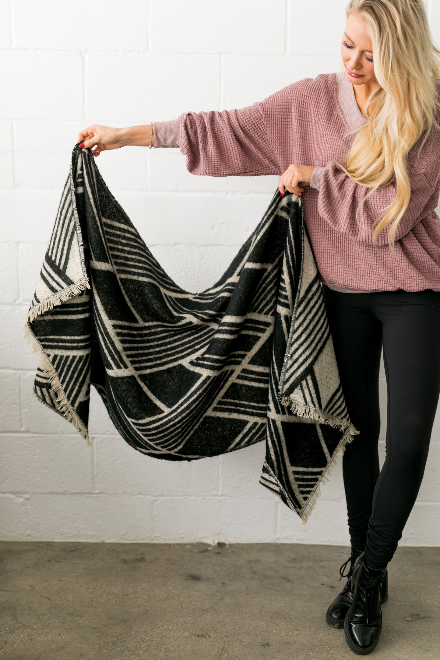 Full Tilt Fringed Scarf - ALL SALES FINAL