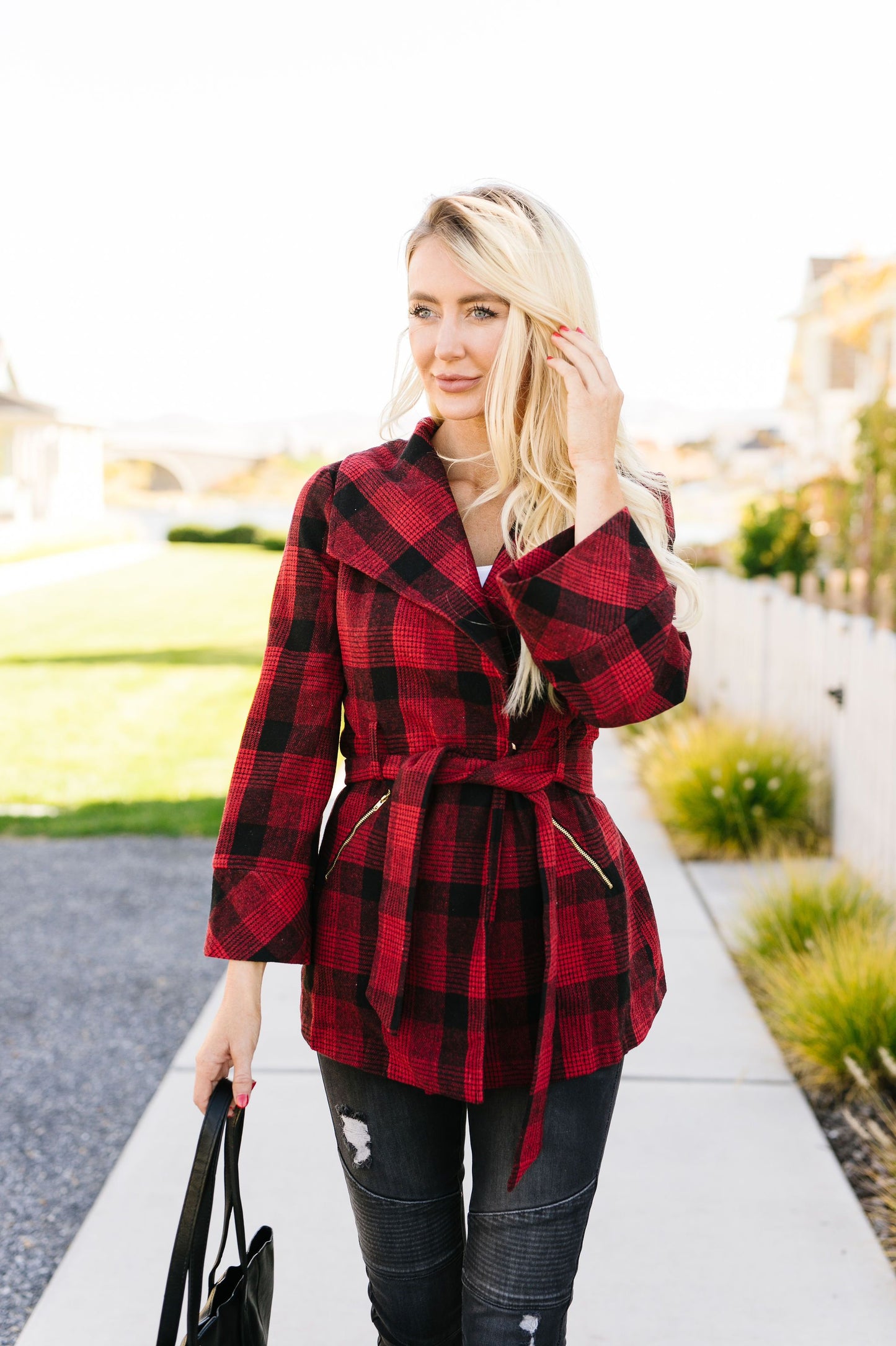 Gentle Breeze Plaid Jacket