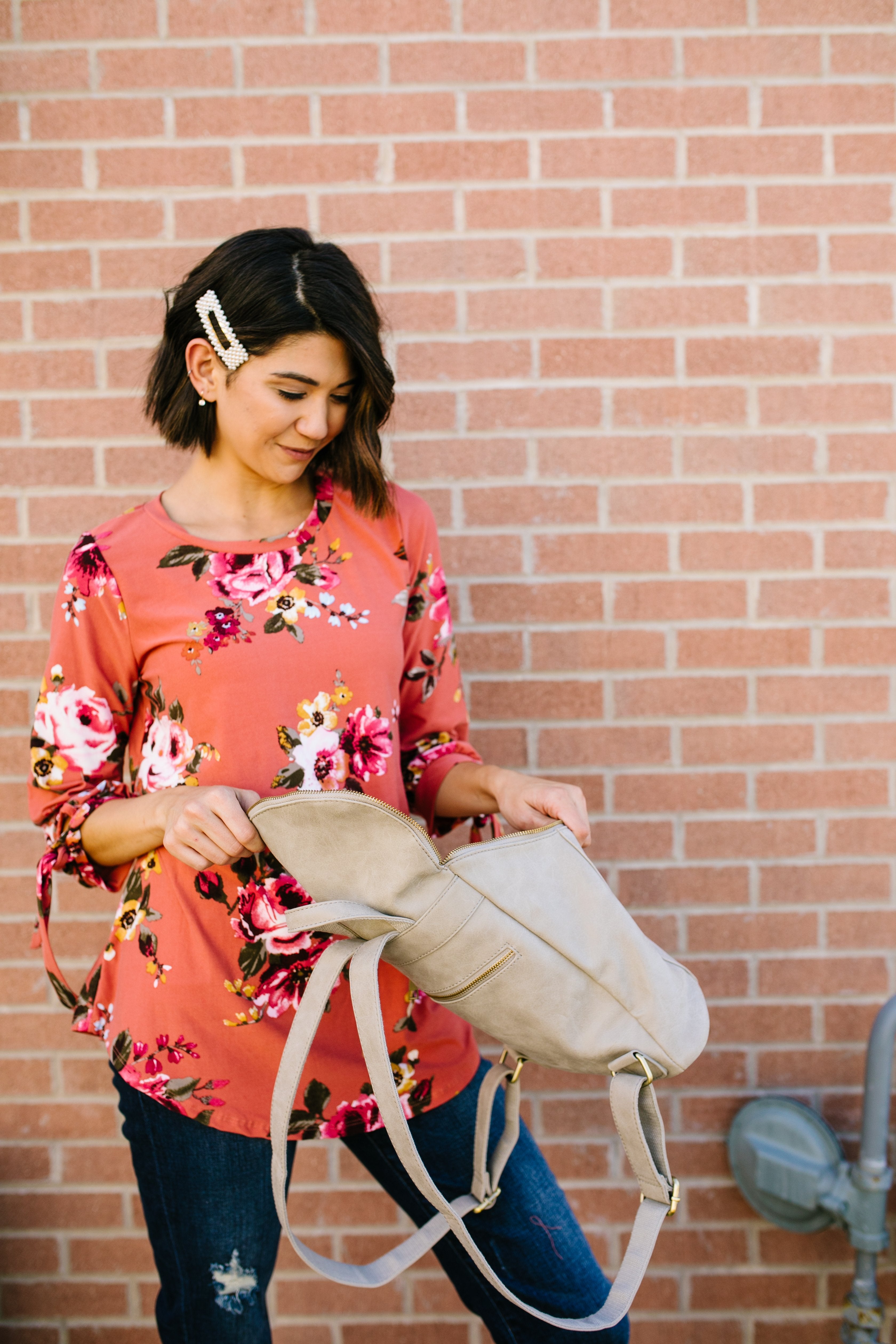 Ginger Fall Floral Blouse