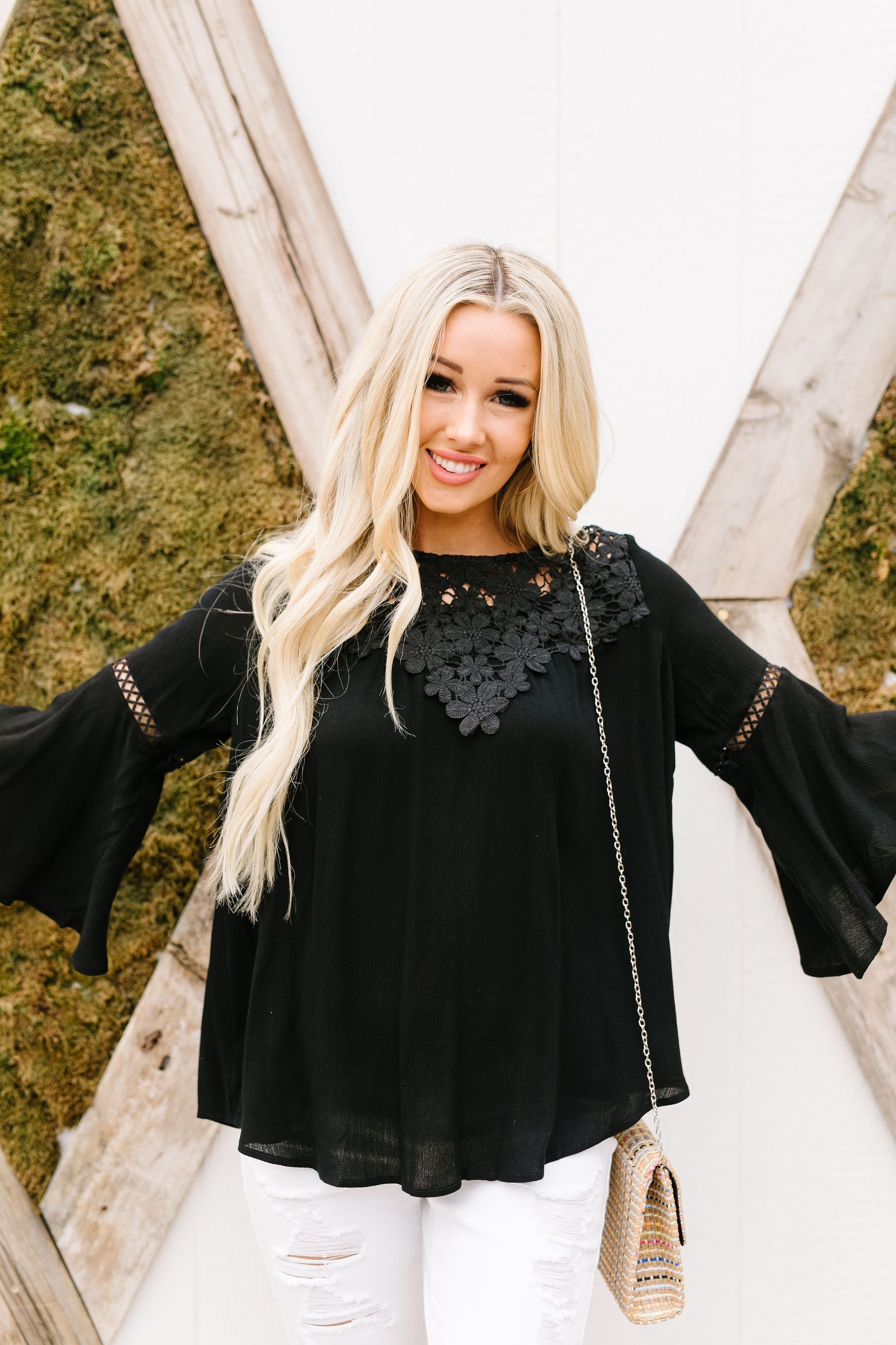 Girl In Black Blouse