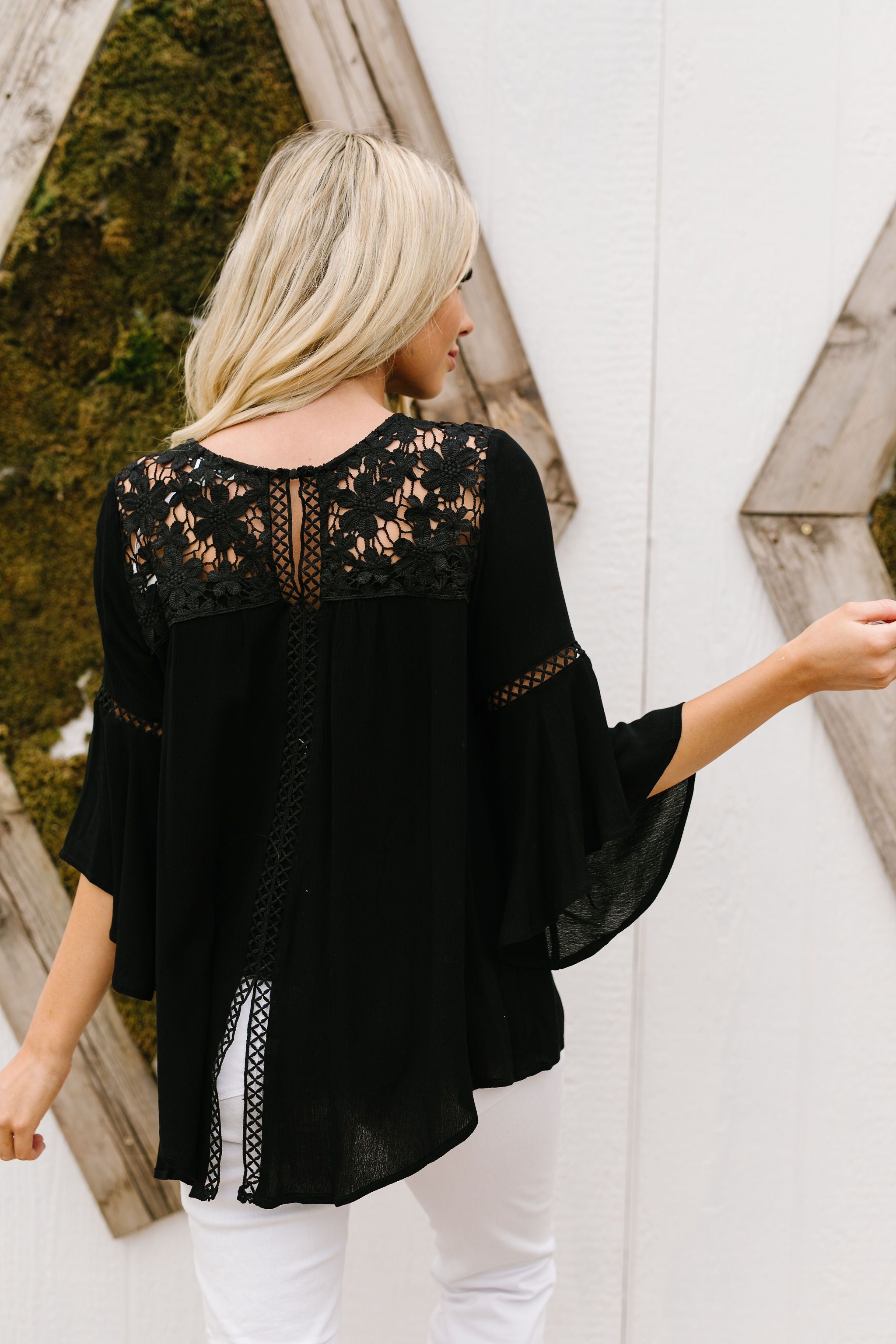 Girl In Black Blouse