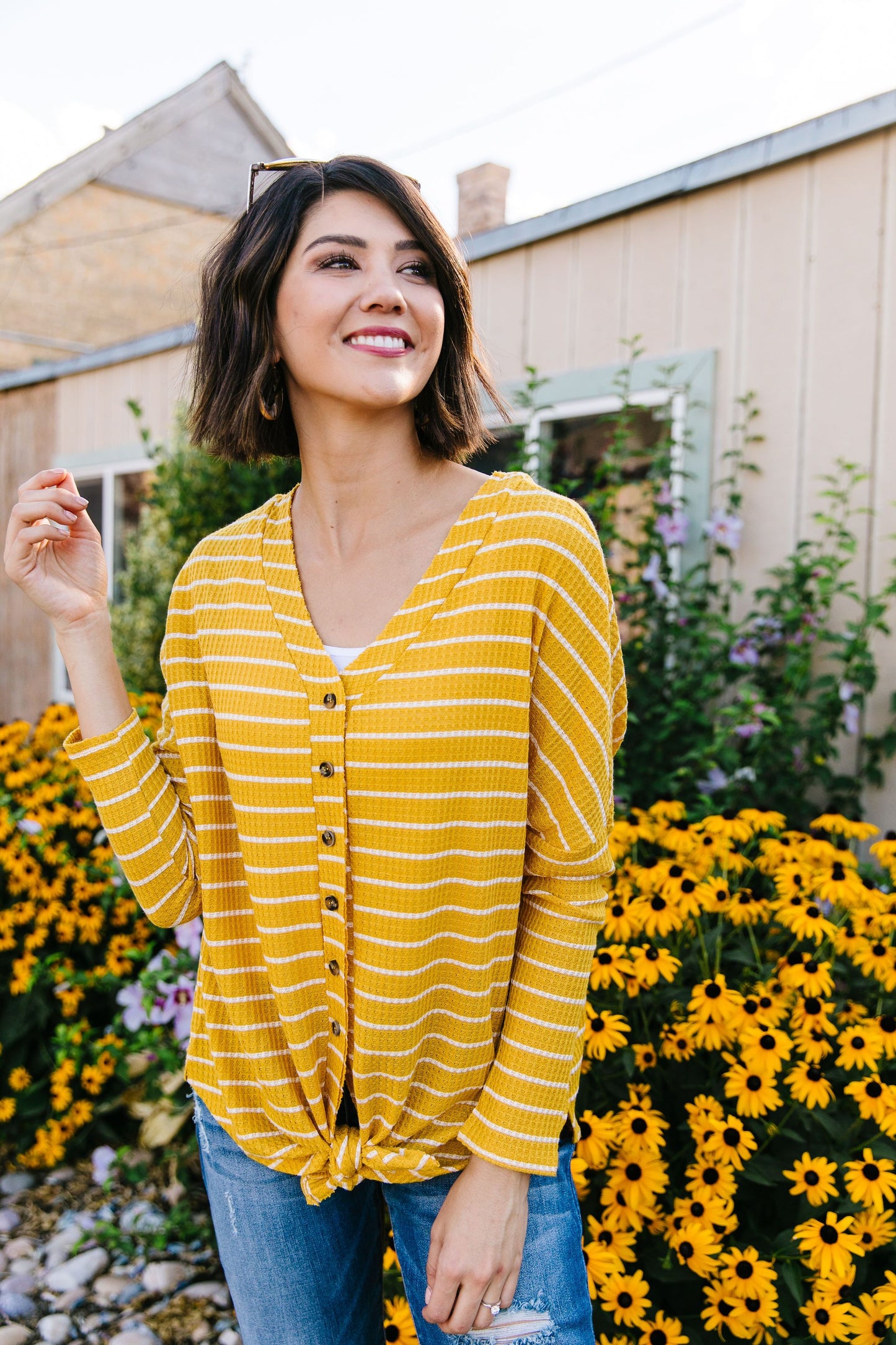 Good As Gold Striped Top