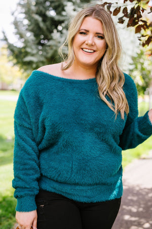 Got It Made Angora Sweater In Jade