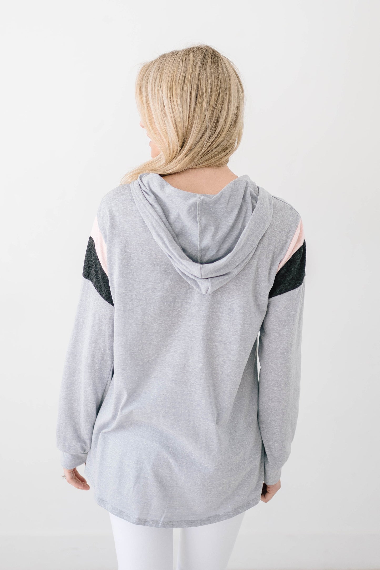 Heather Hoodie in Light Gray