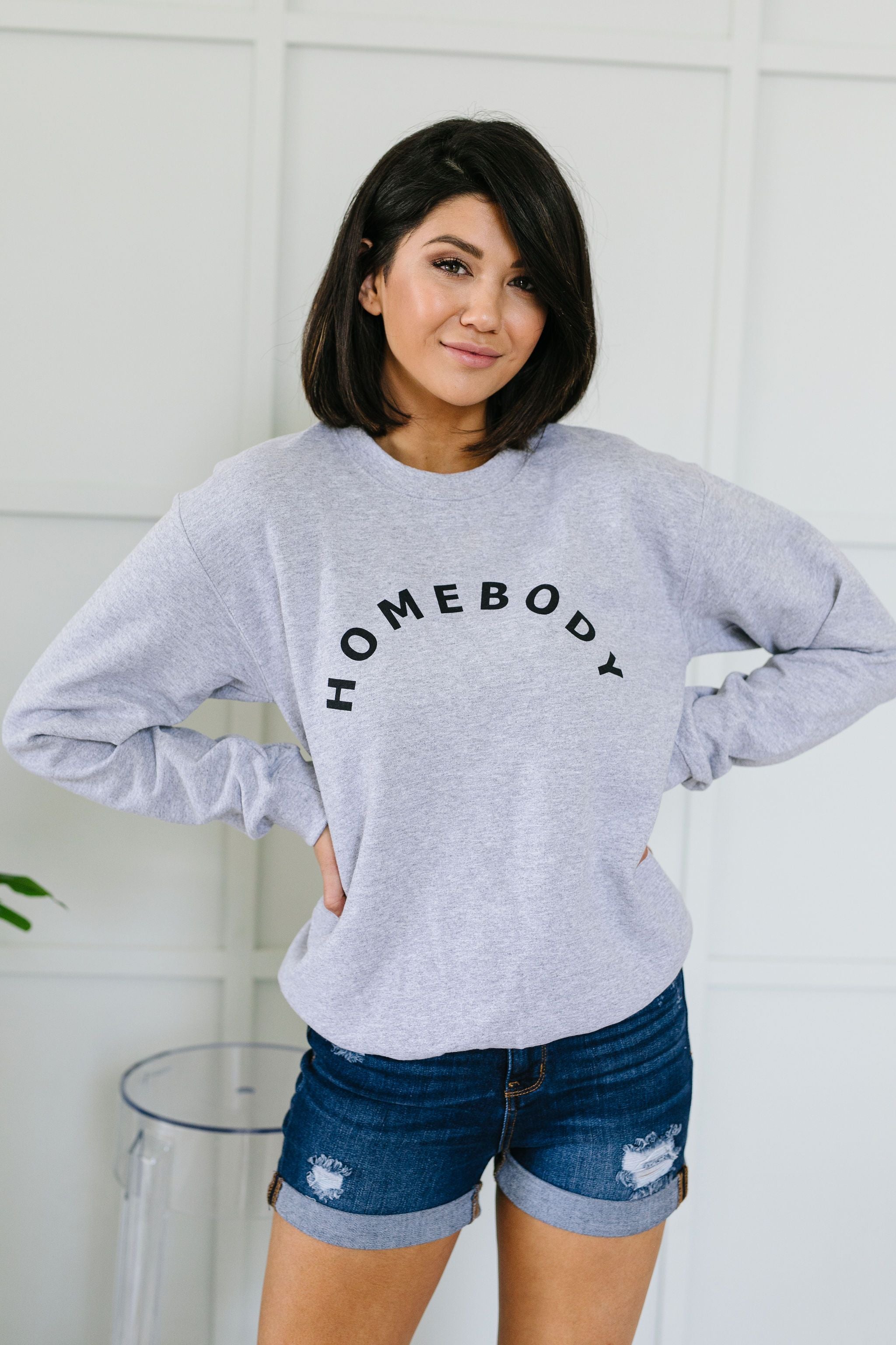 Homebody Heather Gray Sweatshirt