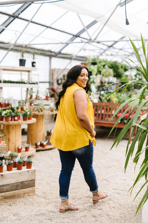 Honey Double Ruffle Sleeveless Top