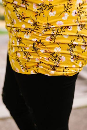 Honeysuckle Shirred Tunic
