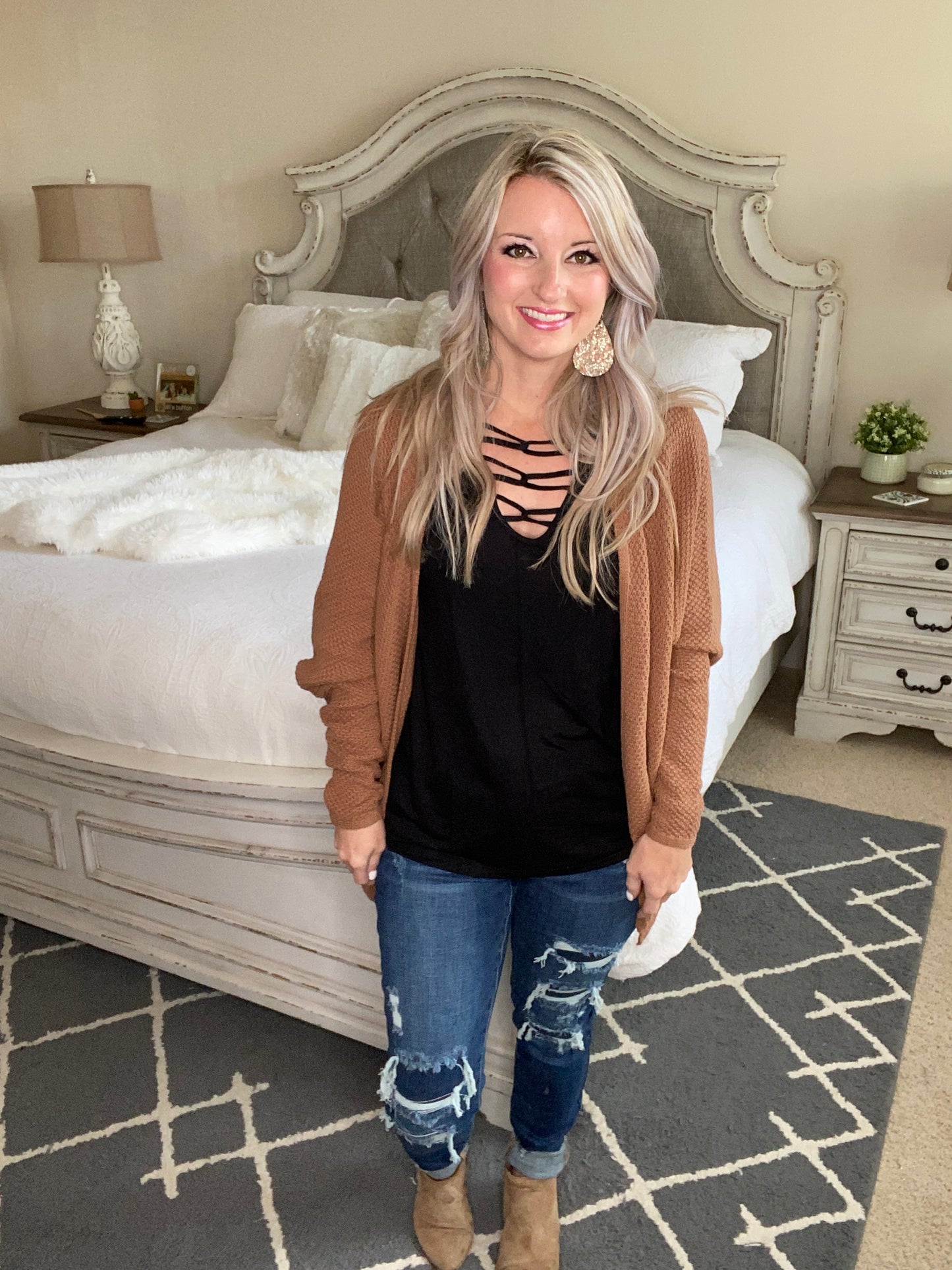 Ellison Cardigan in Mocha