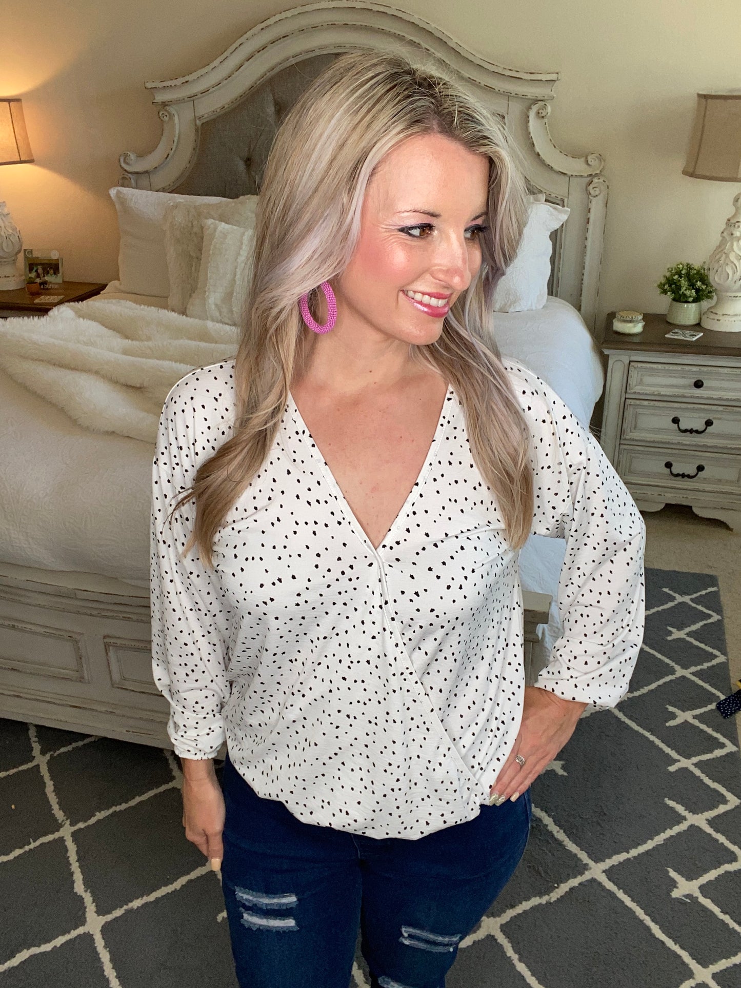 Penny Polka Dot Blouse