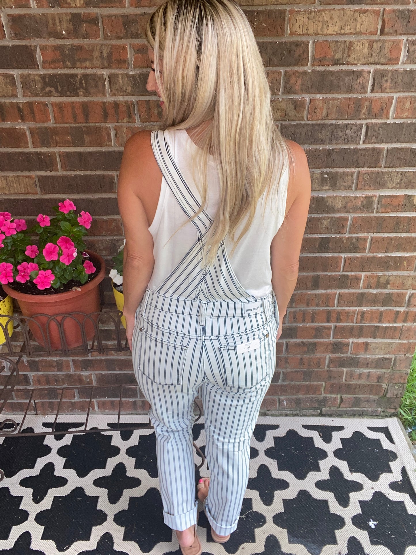 Railroad Stripe Overalls