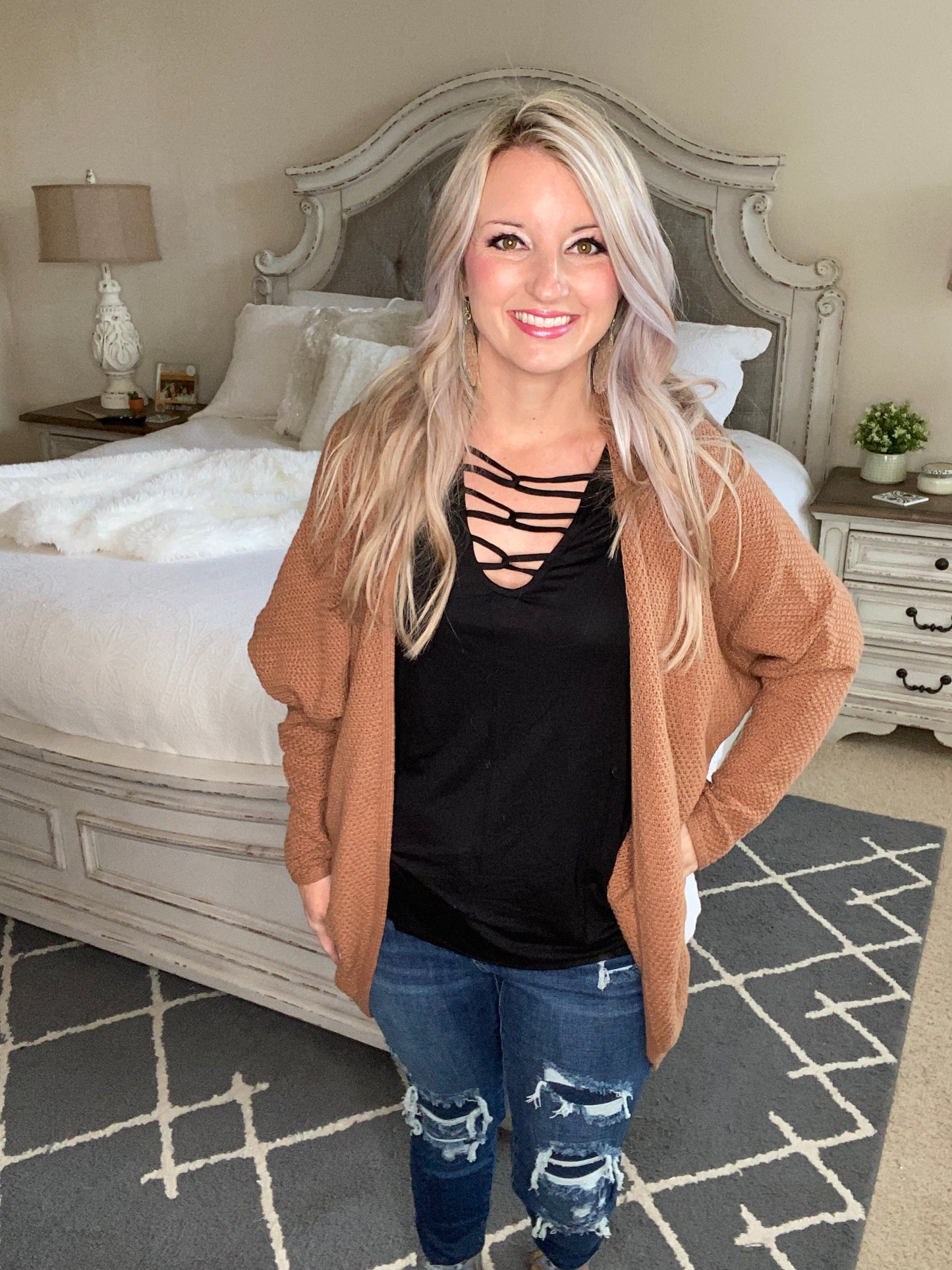 Ellison Cardigan in Mocha