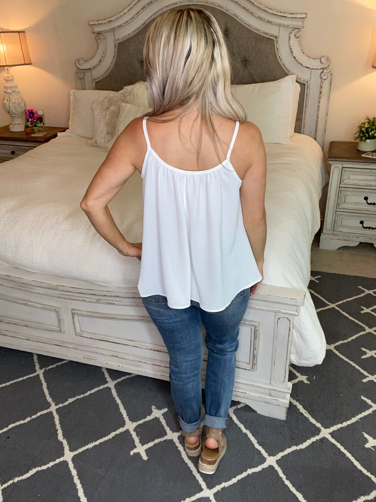 I Said Forever Tank in White
