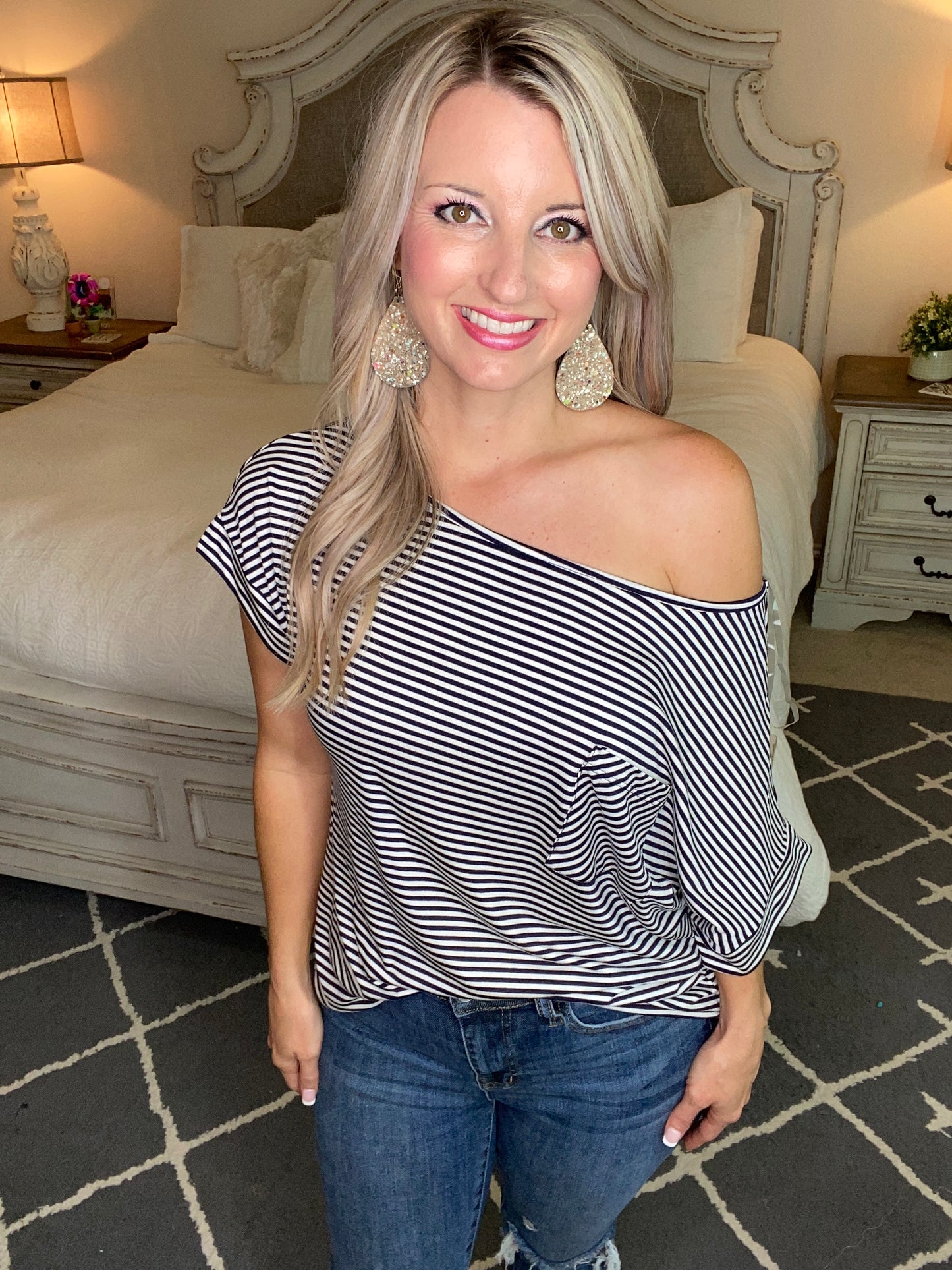 The Boardwalk Top in Navy