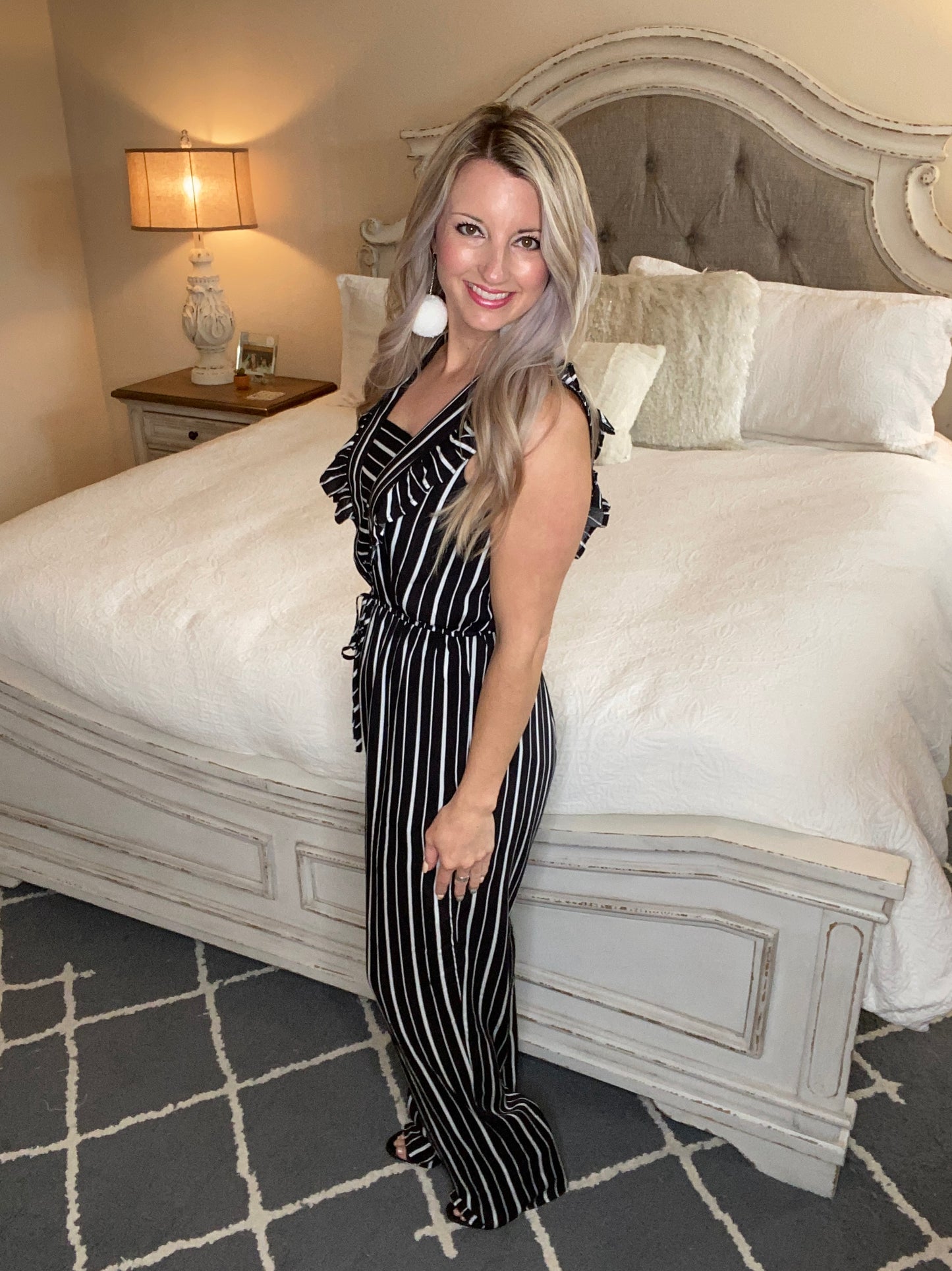 Standing Tall Striped Jumpsuit