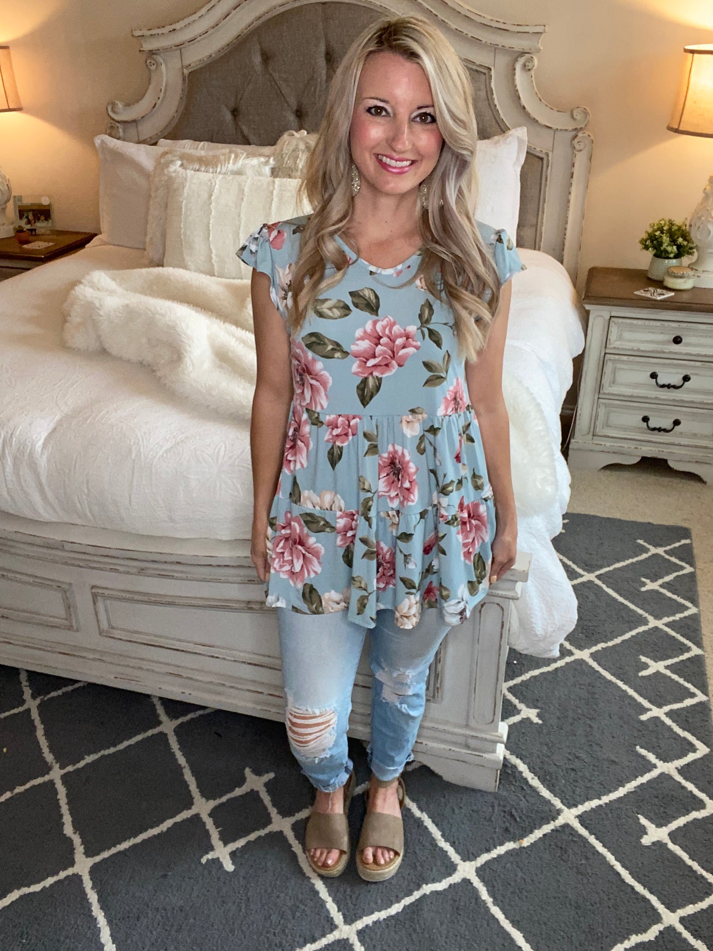 Sweet Sage Floral Top