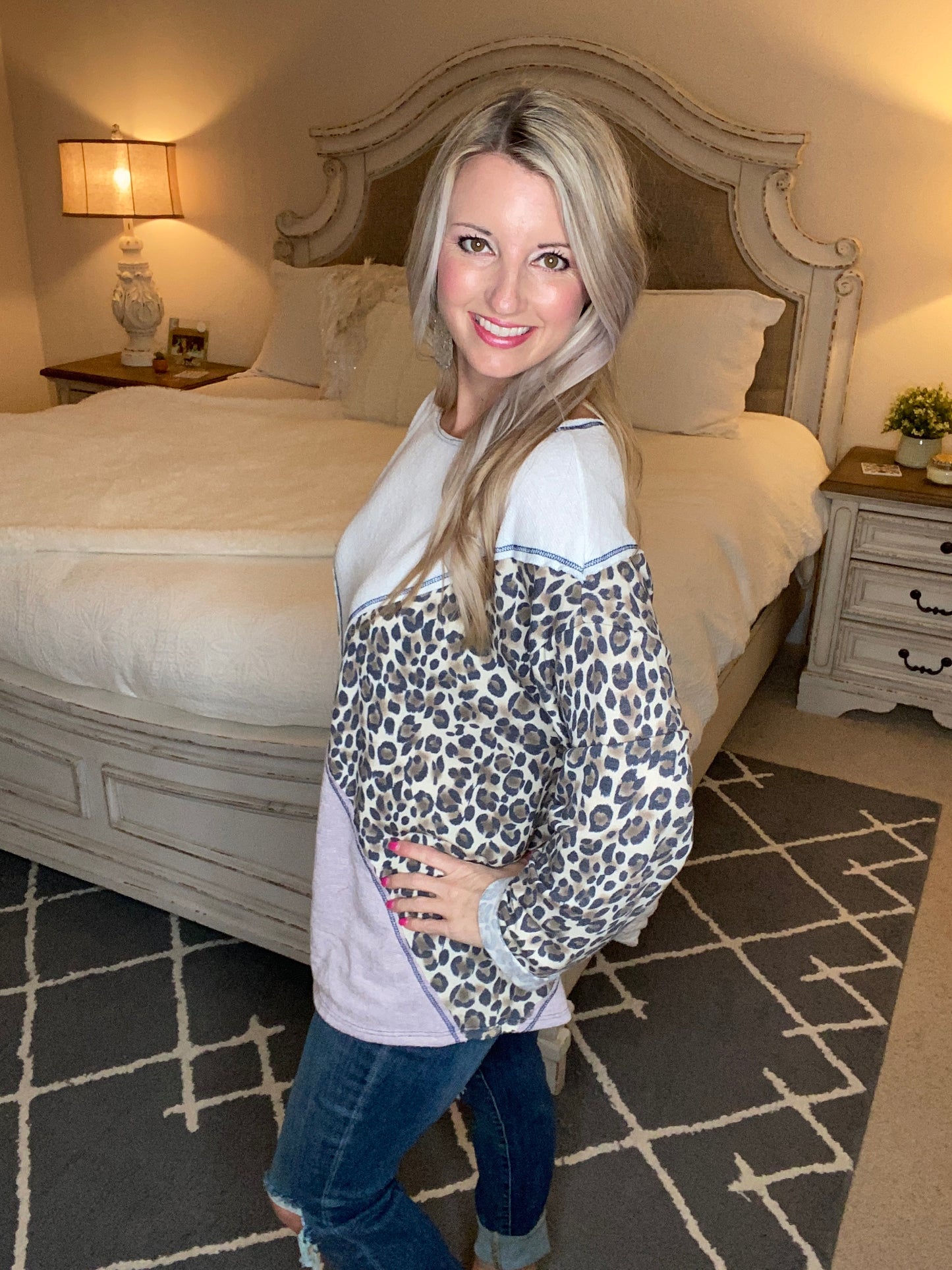 Can't Miss Cat Print Top