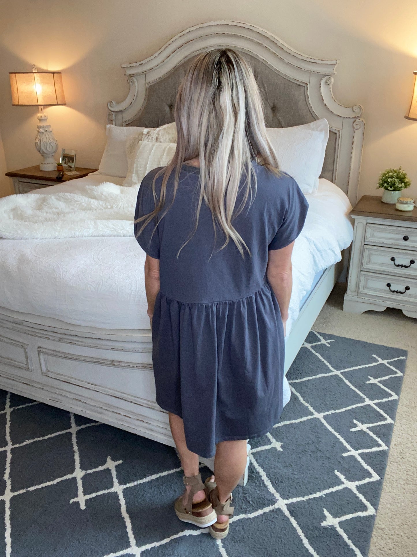 A Wish Your Heart Makes Dress in Charcoal