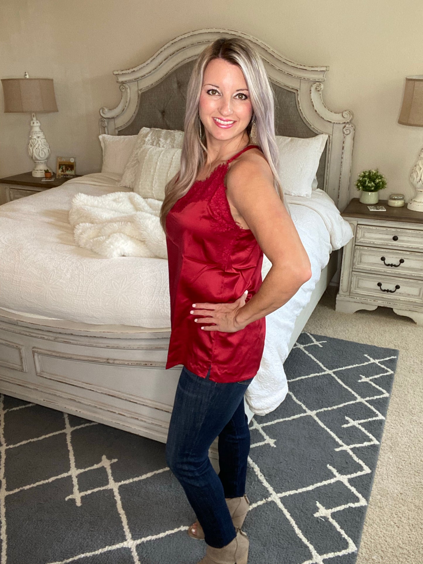 Roses and Satin Tank