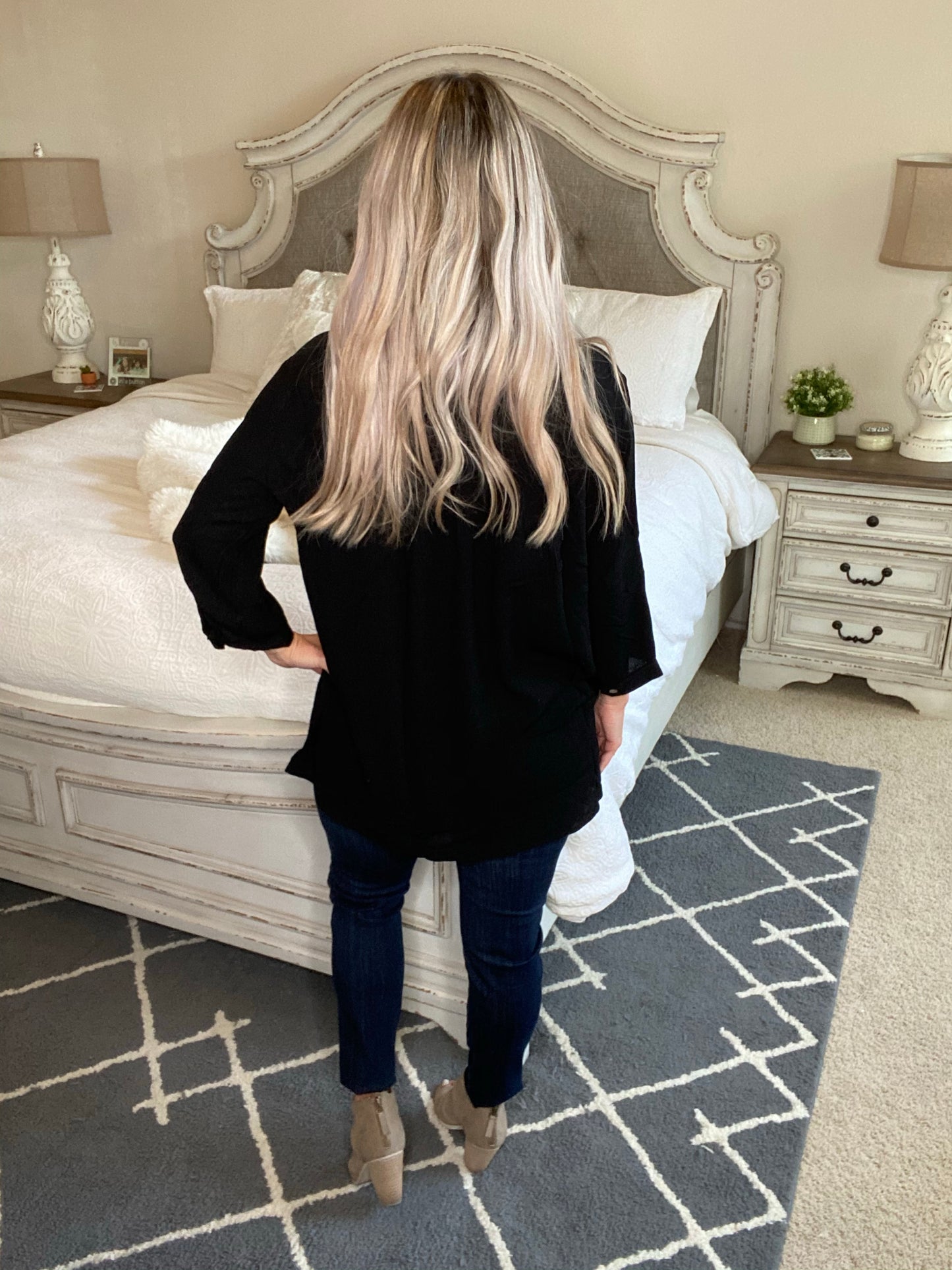 Professionally Casual Top in Black