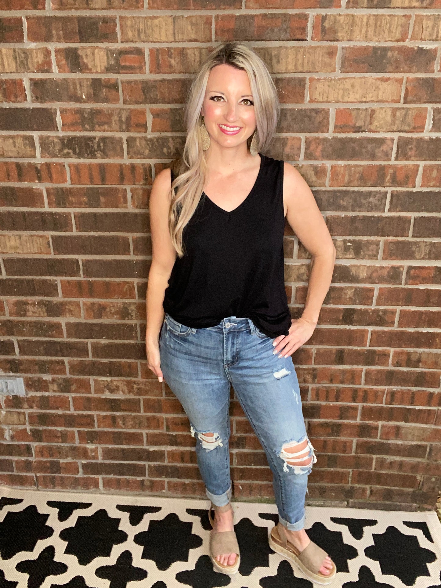 Just At The Knee Jeans