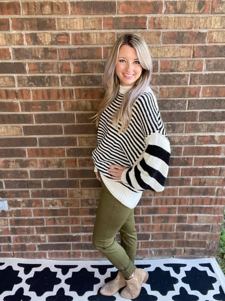 Simone Striped Sweater