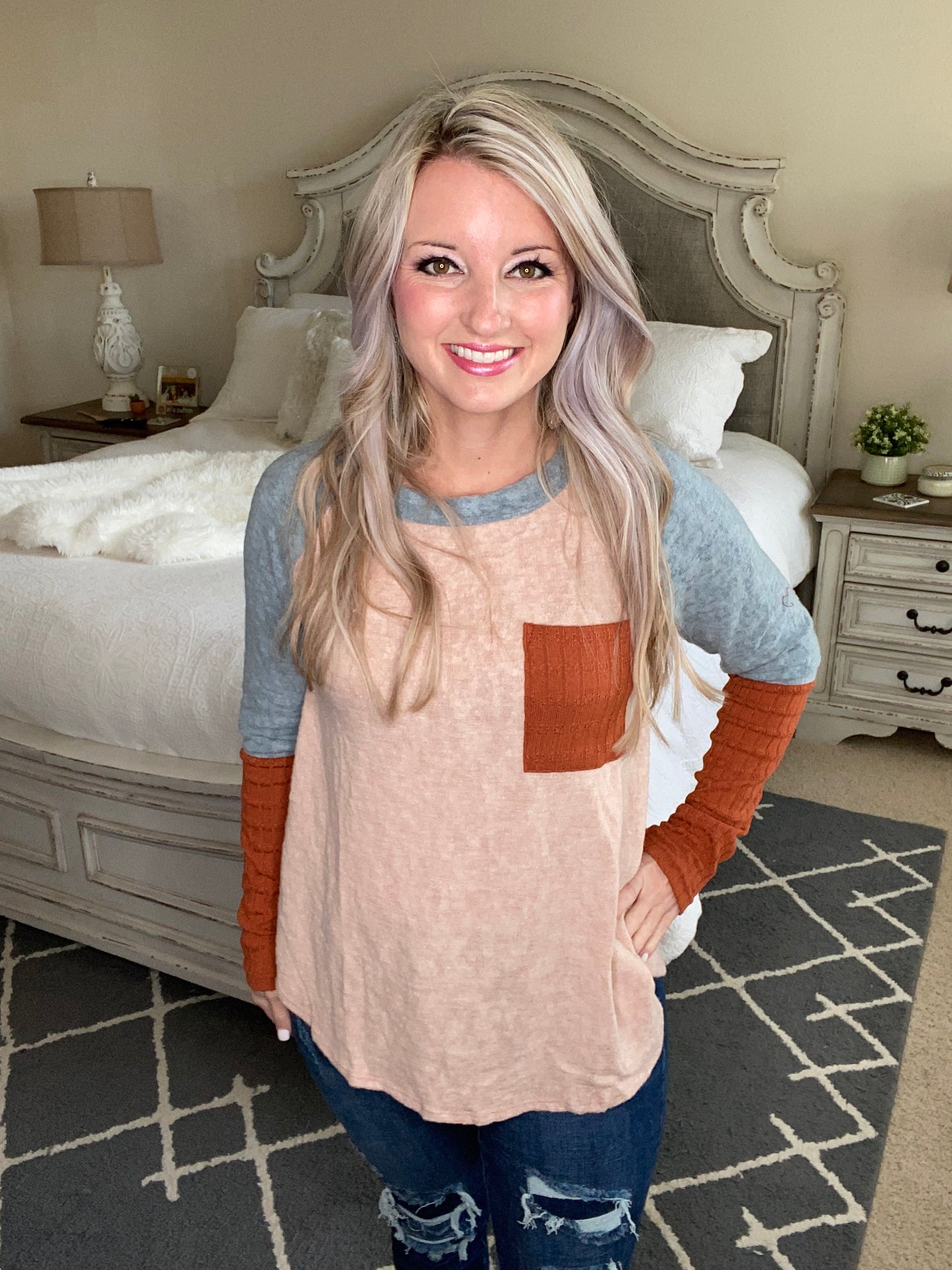 The Age Of Colorblock Top