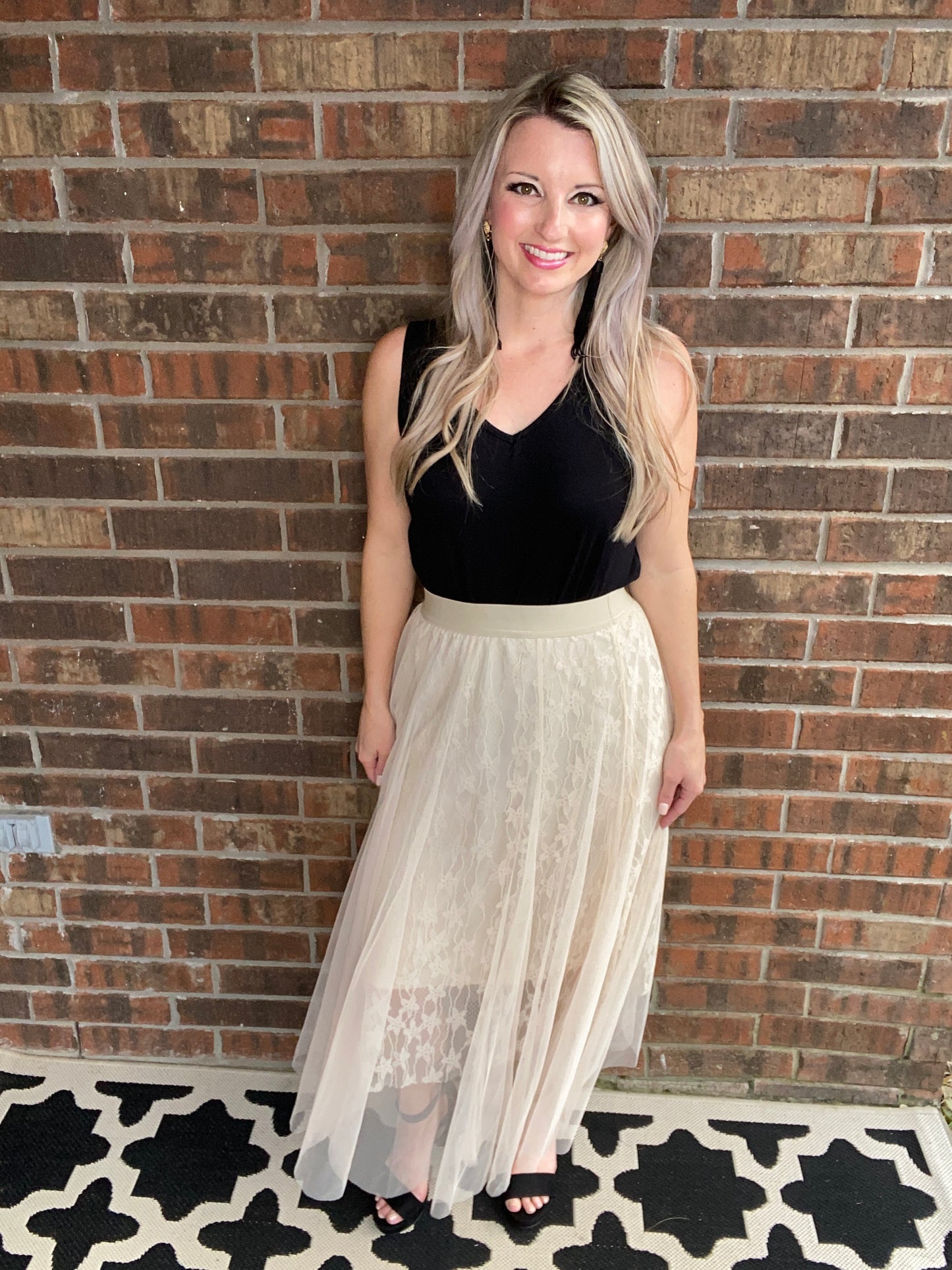Layered In Lace Skirt