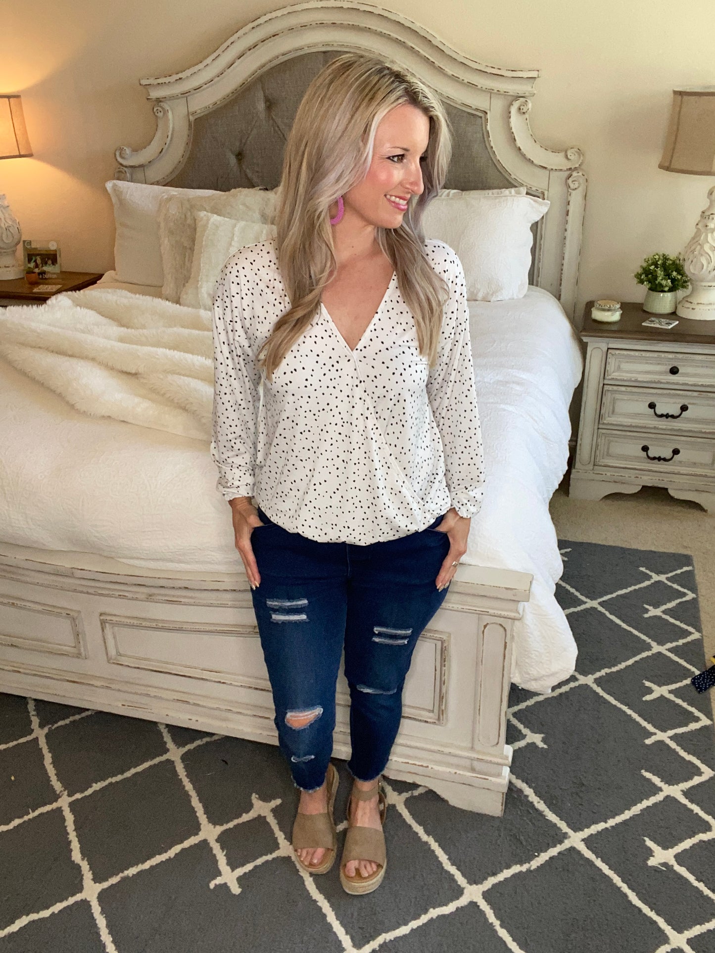 Penny Polka Dot Blouse