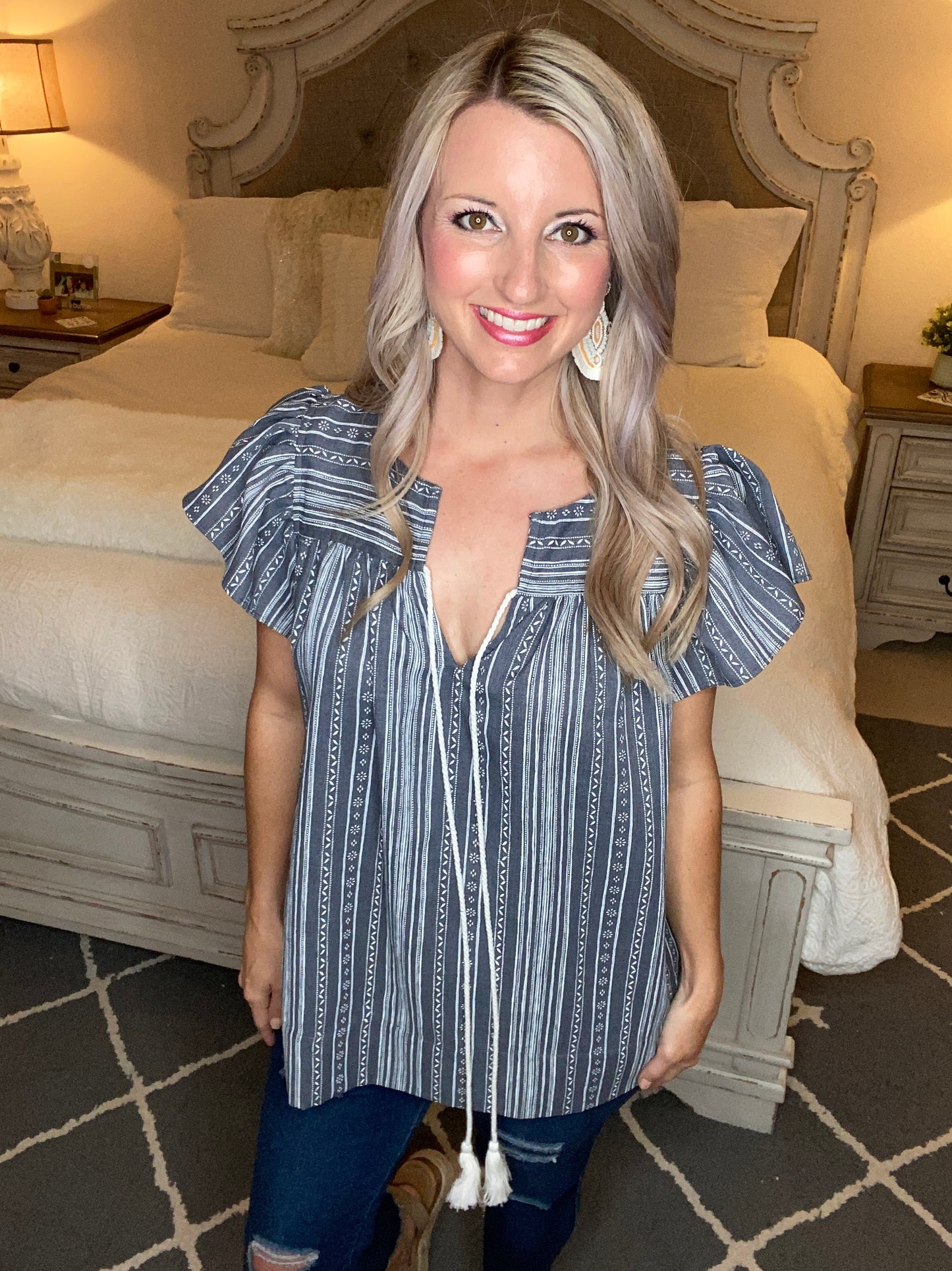 Classic Printed Blouse