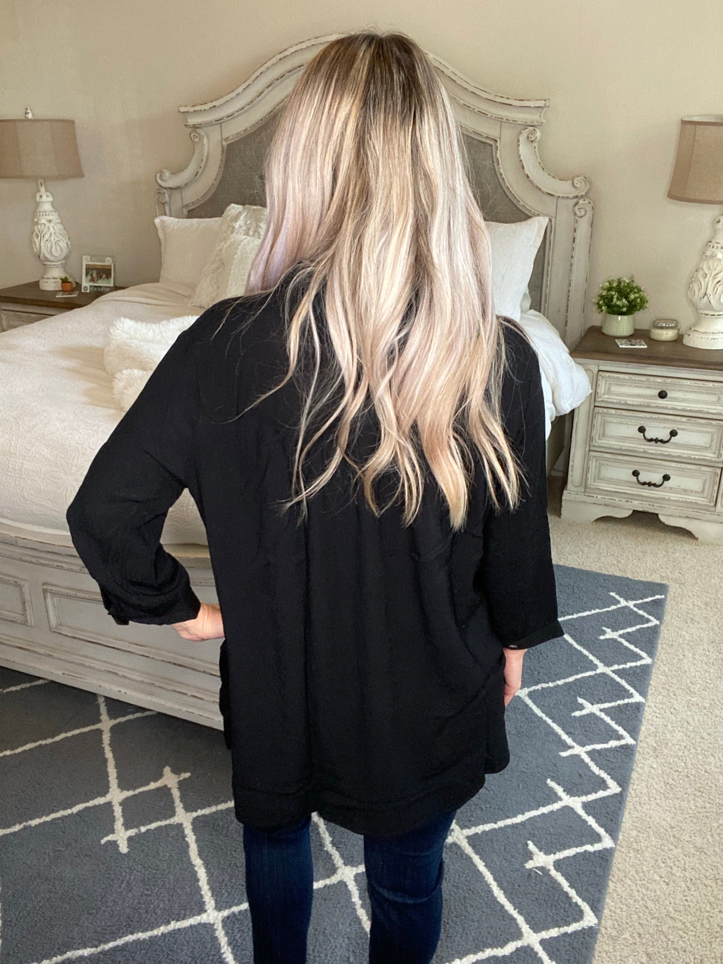 Professionally Casual Top in Black