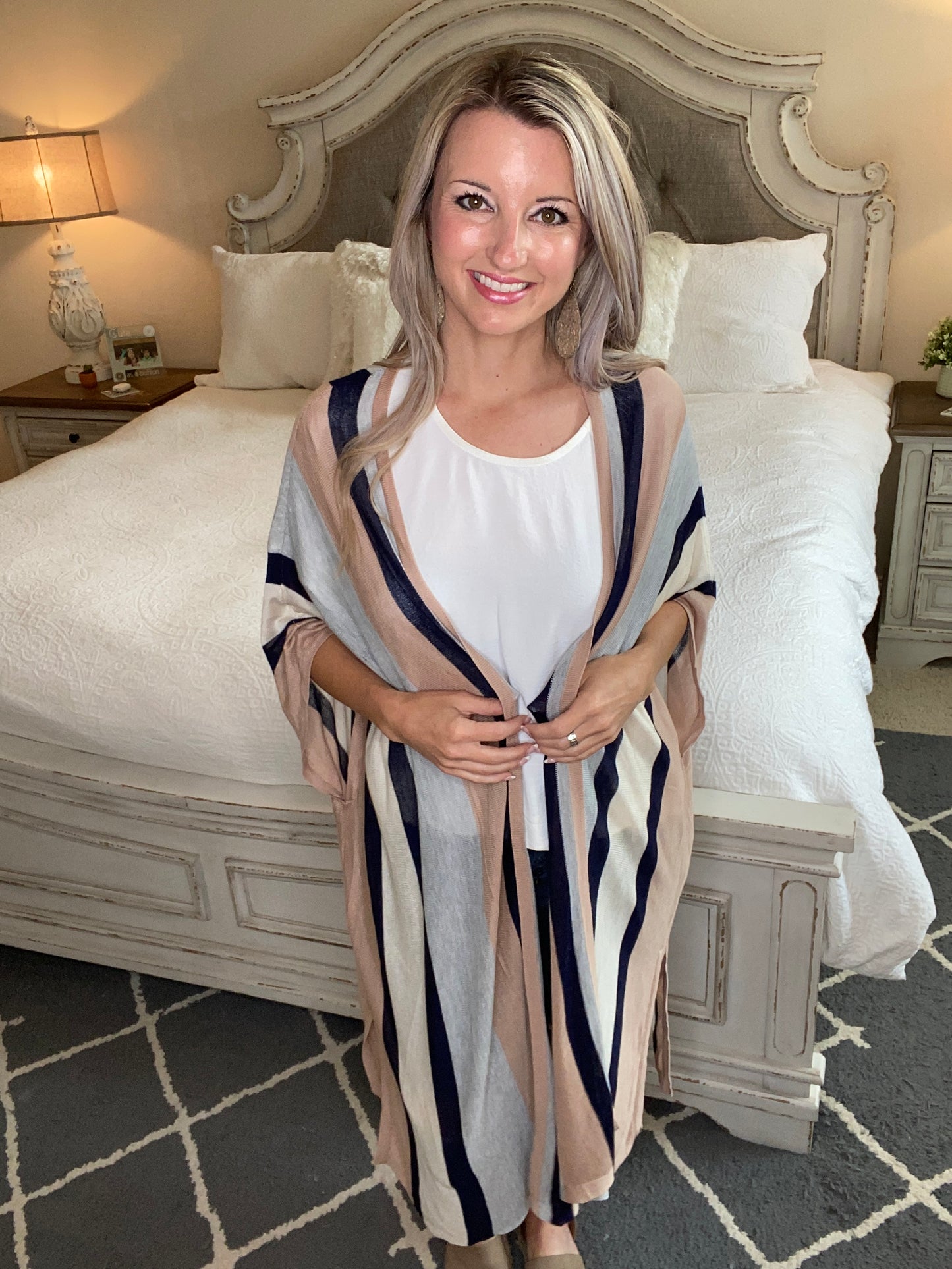 The Addison Striped Cardigan