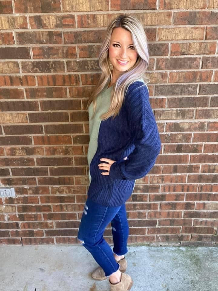 A Sweater With Colors in Mint