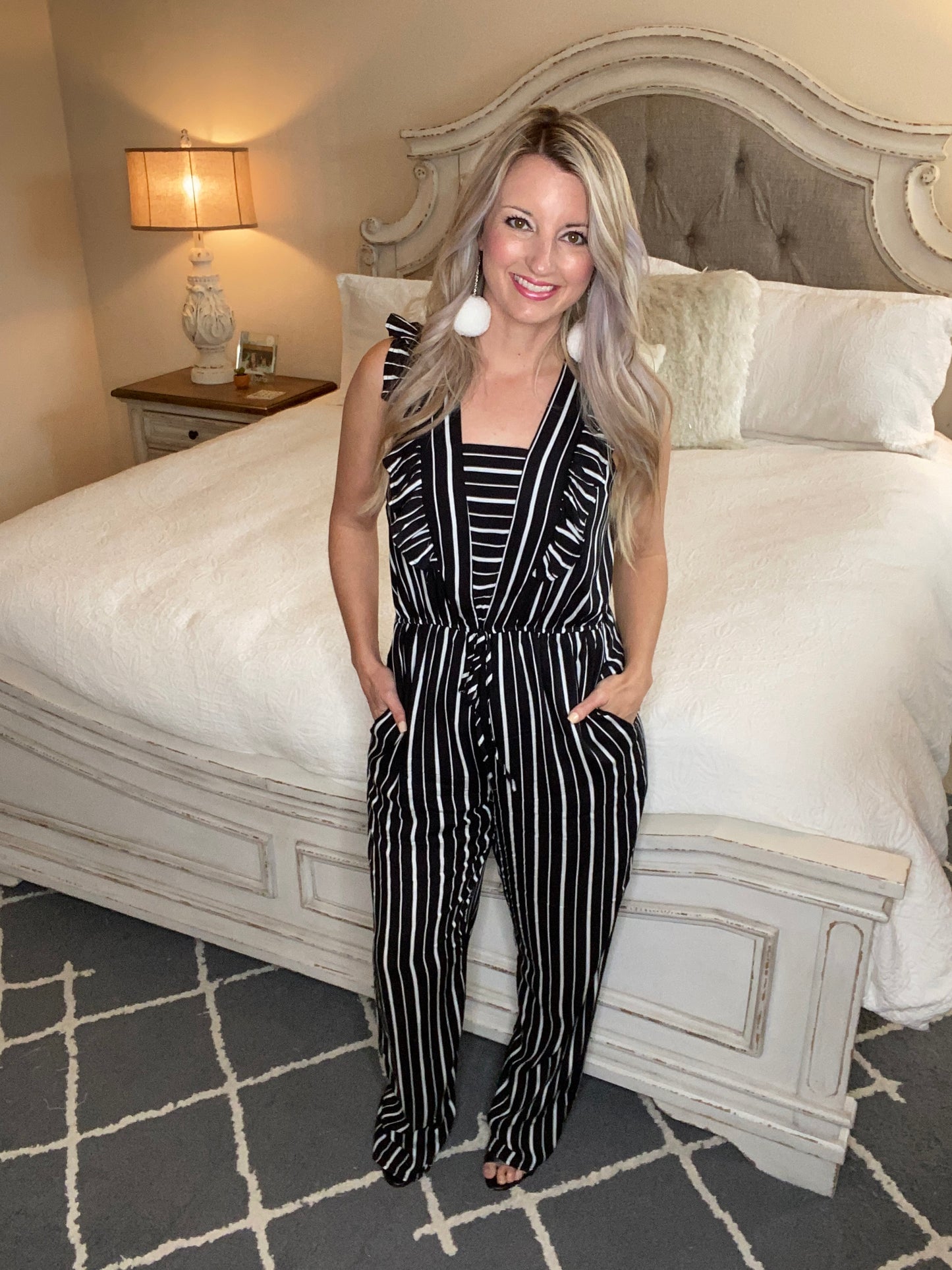 Standing Tall Striped Jumpsuit