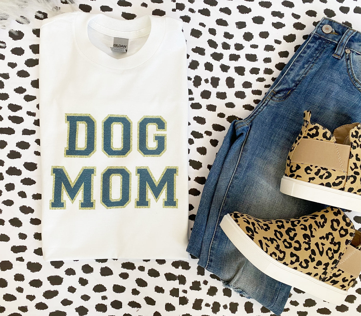 Dog Mom Letter Tee/ Sweatshirt