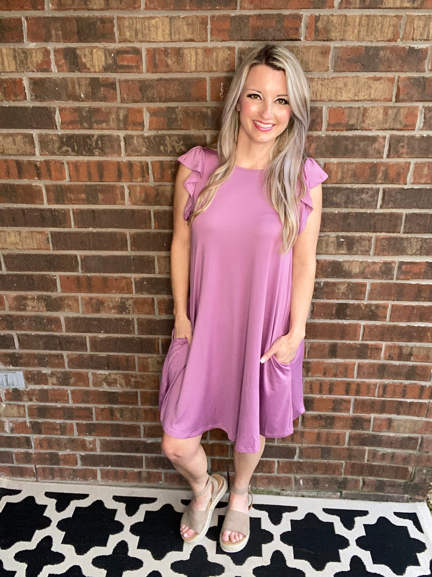 No Worries Dress in Lilac