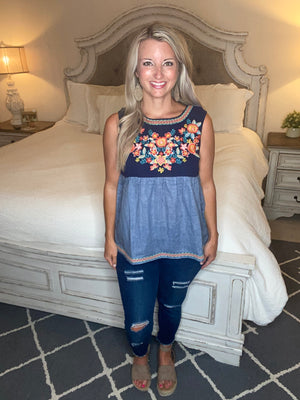Harmony Top in Blue