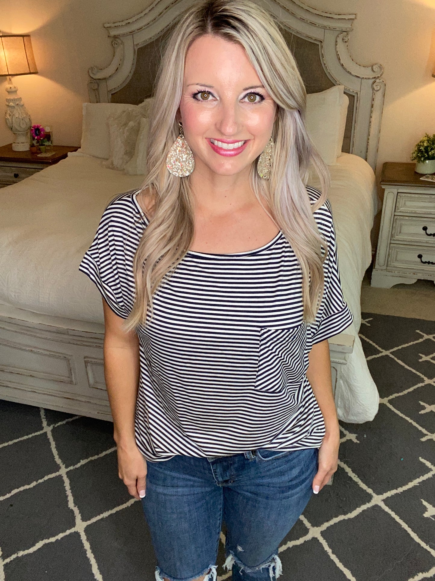 The Boardwalk Top in Navy