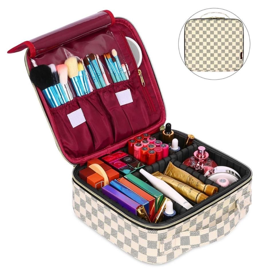 Professional Cosmetics Case with Dividers
