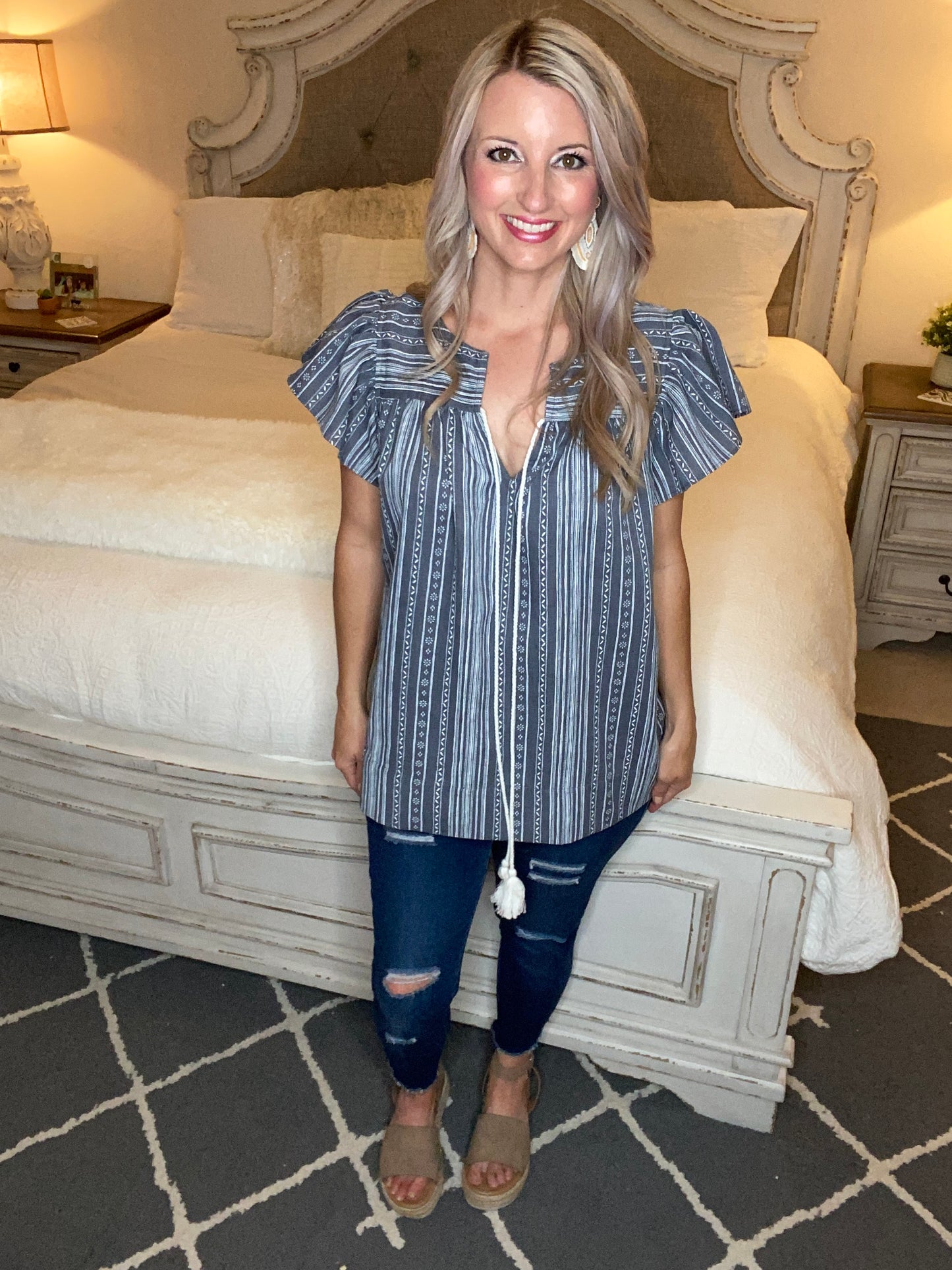 Classic Printed Blouse