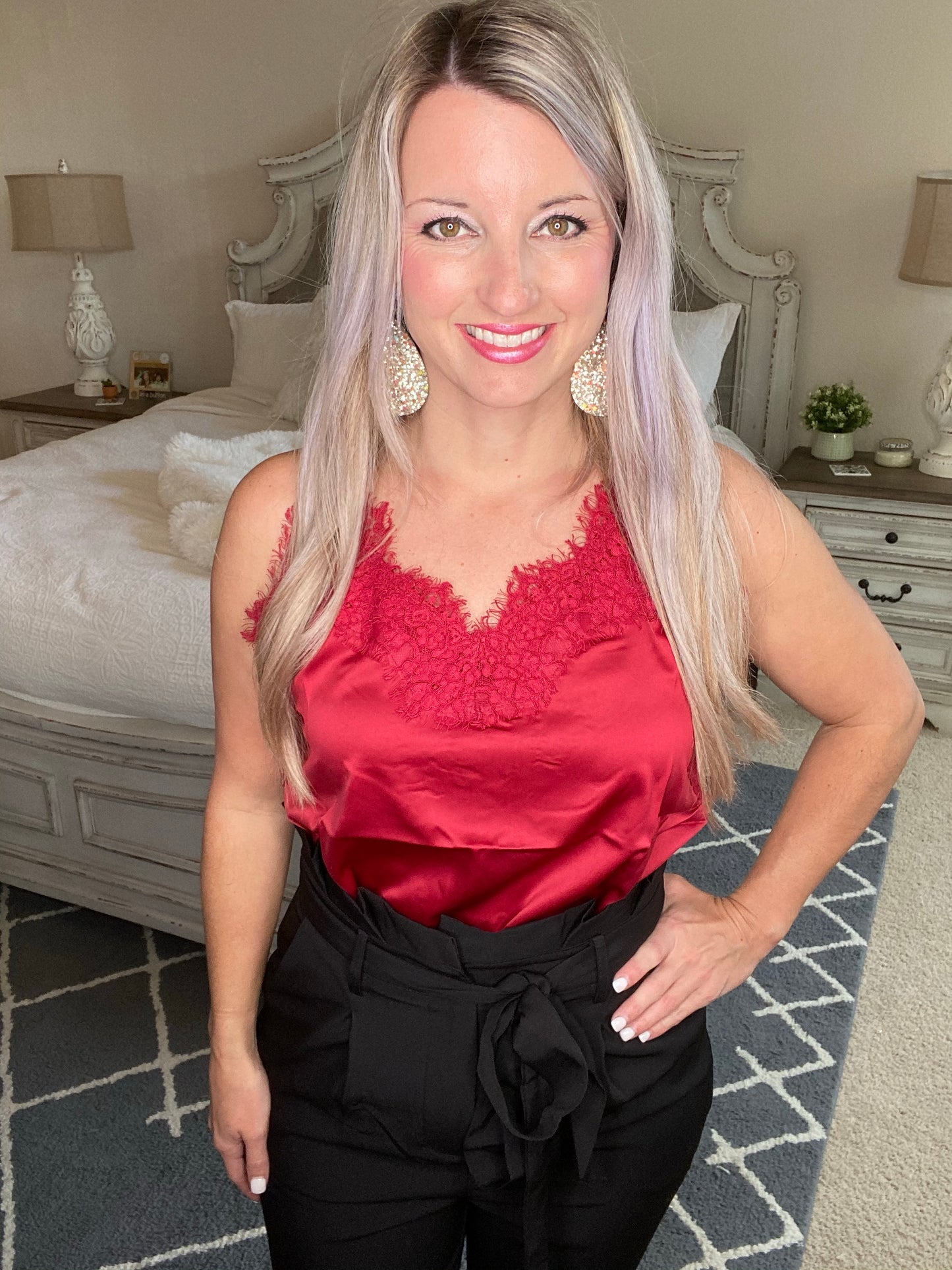 Roses and Satin Tank