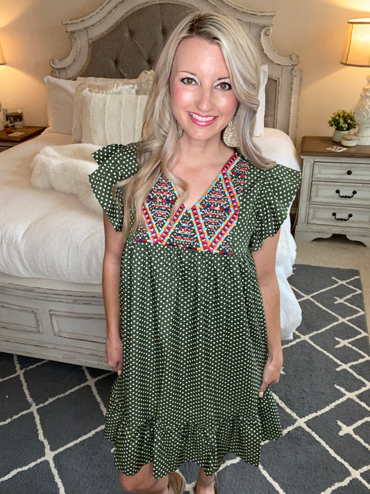 Vera Embroidered Dress