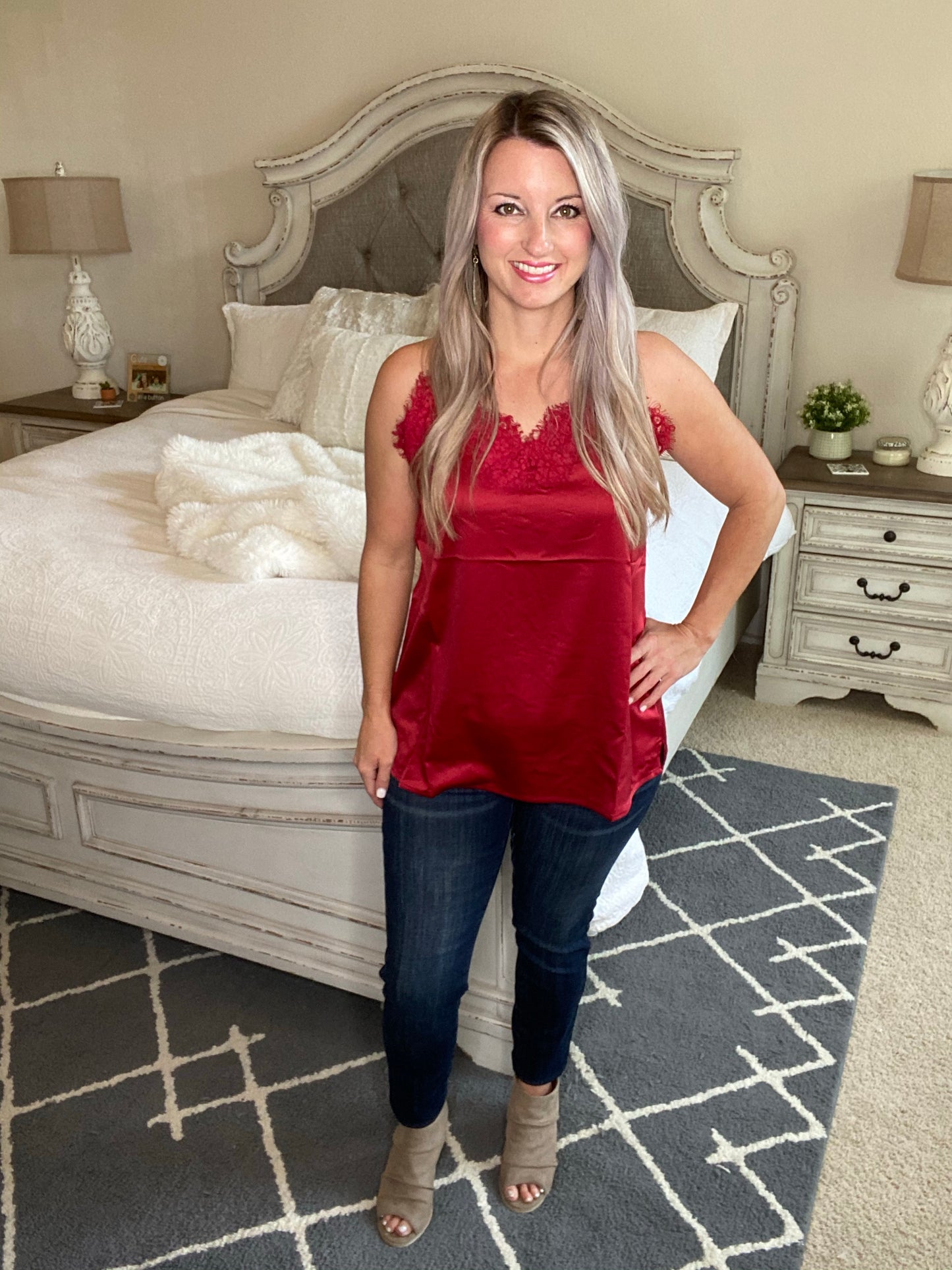 Roses and Satin Tank