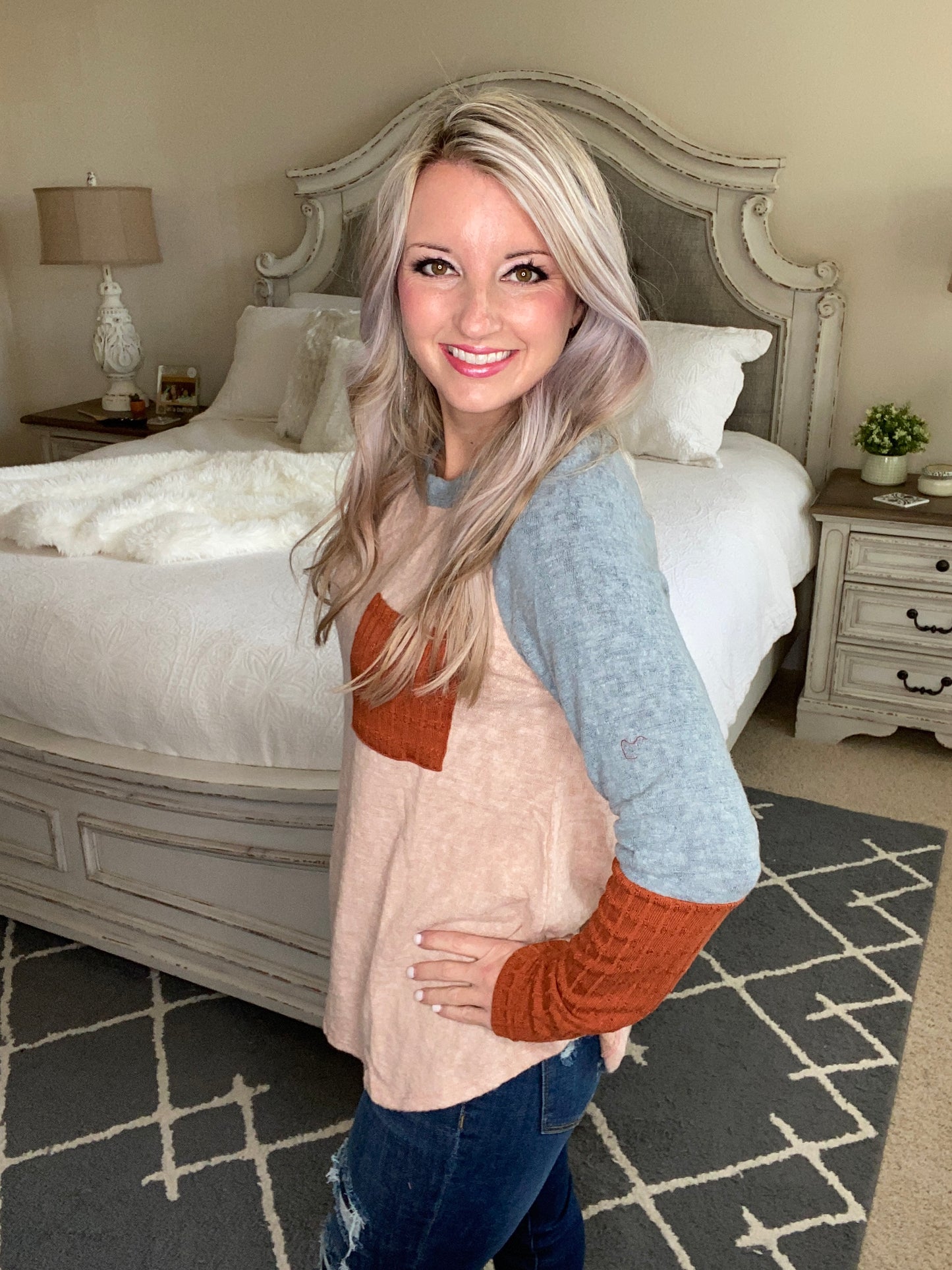 The Age Of Colorblock Top