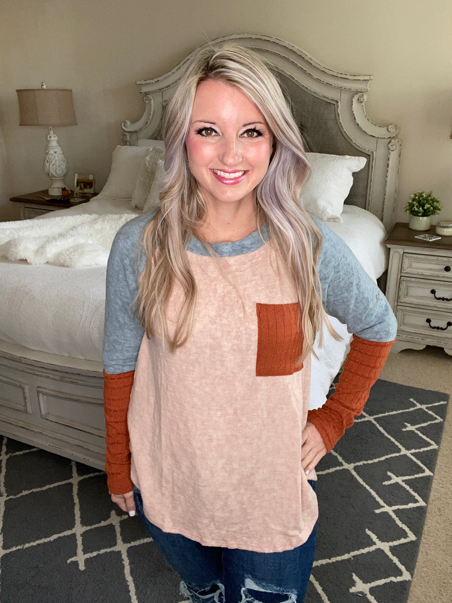 The Age Of Colorblock Top
