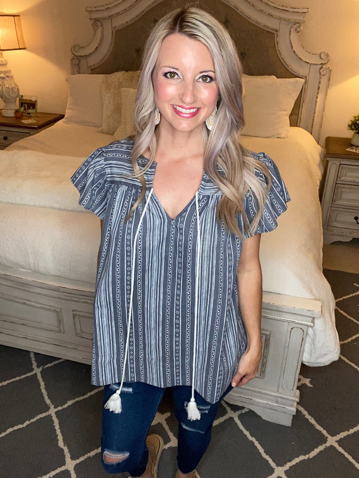 Classic Printed Blouse
