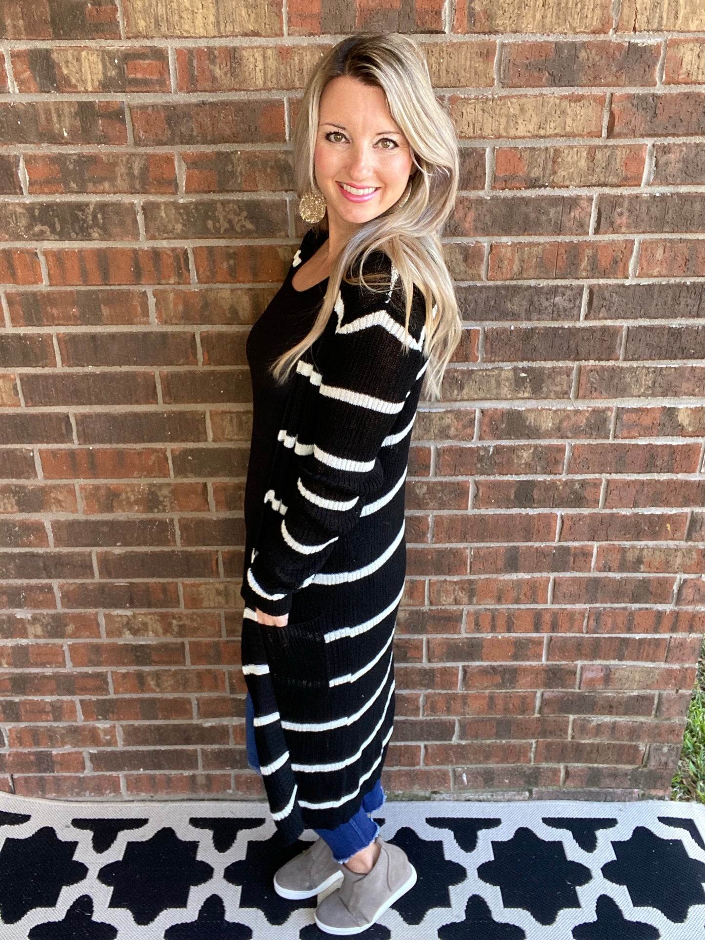 The Janessa Striped Cardigan