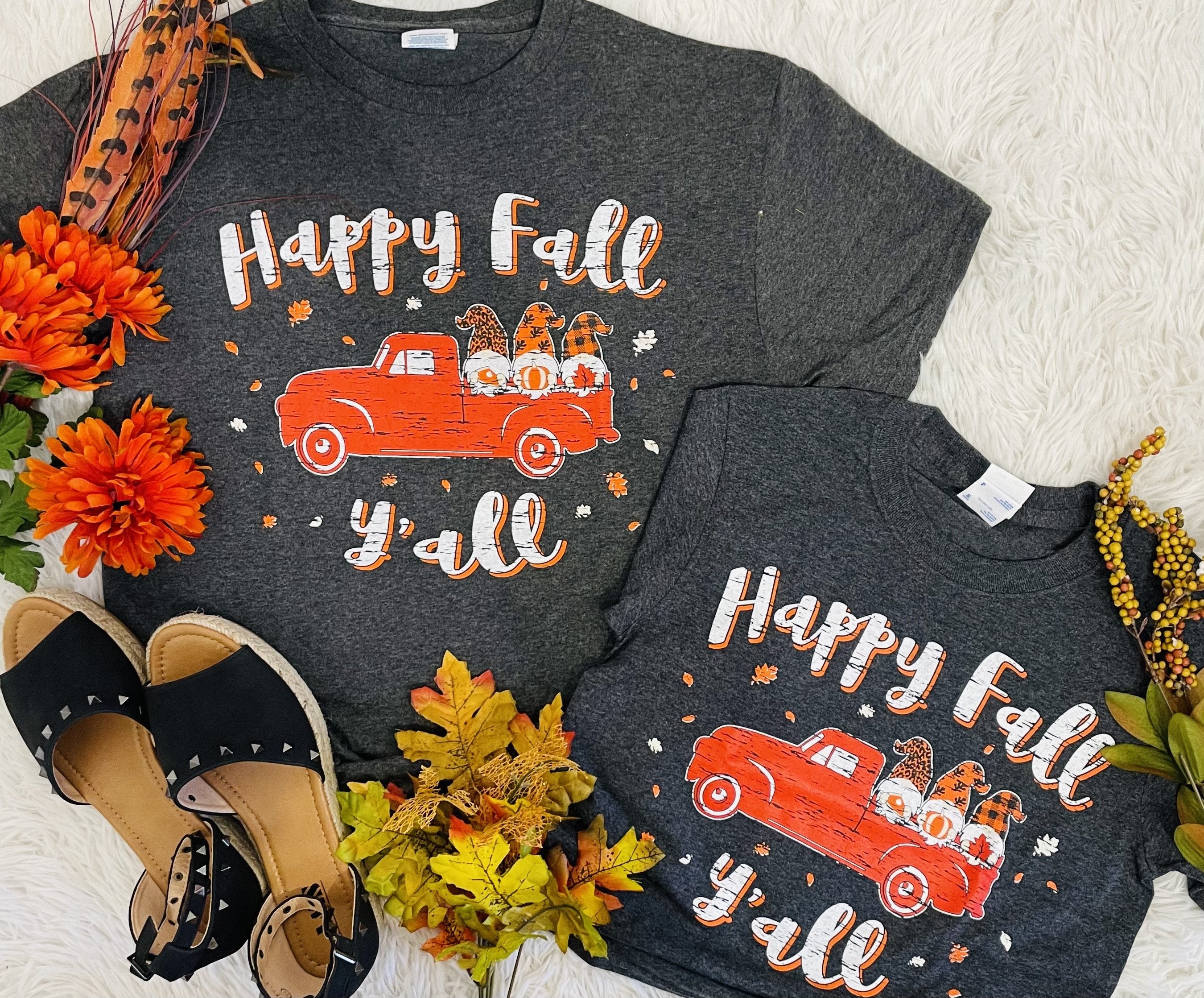 Happy Fall Y’all Truck Mommy & Me Tee